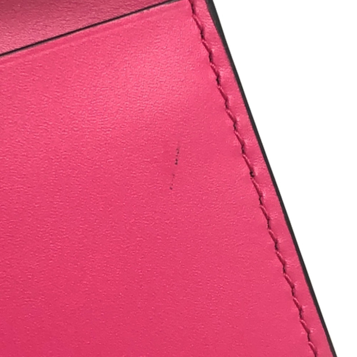Bvlgari Black Pink Leather Wallet (Tri-Fold) (Pre-Owned)