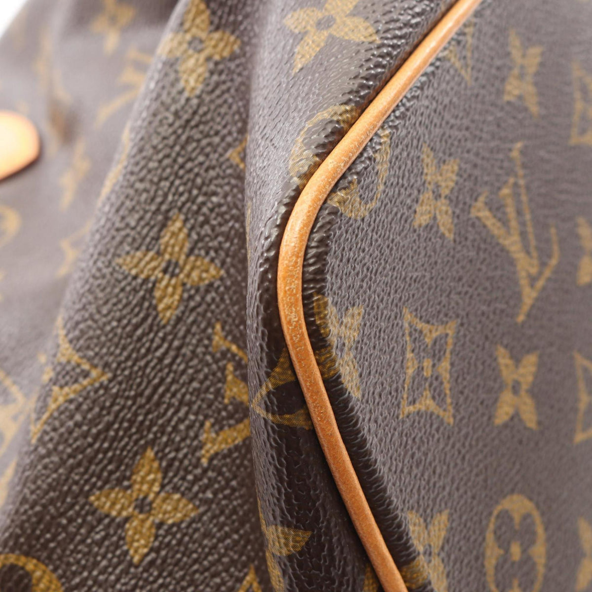 Louis Vuitton Brown Coated Canvas Pvc Monogram Leather Handbag (Pre-Owned)