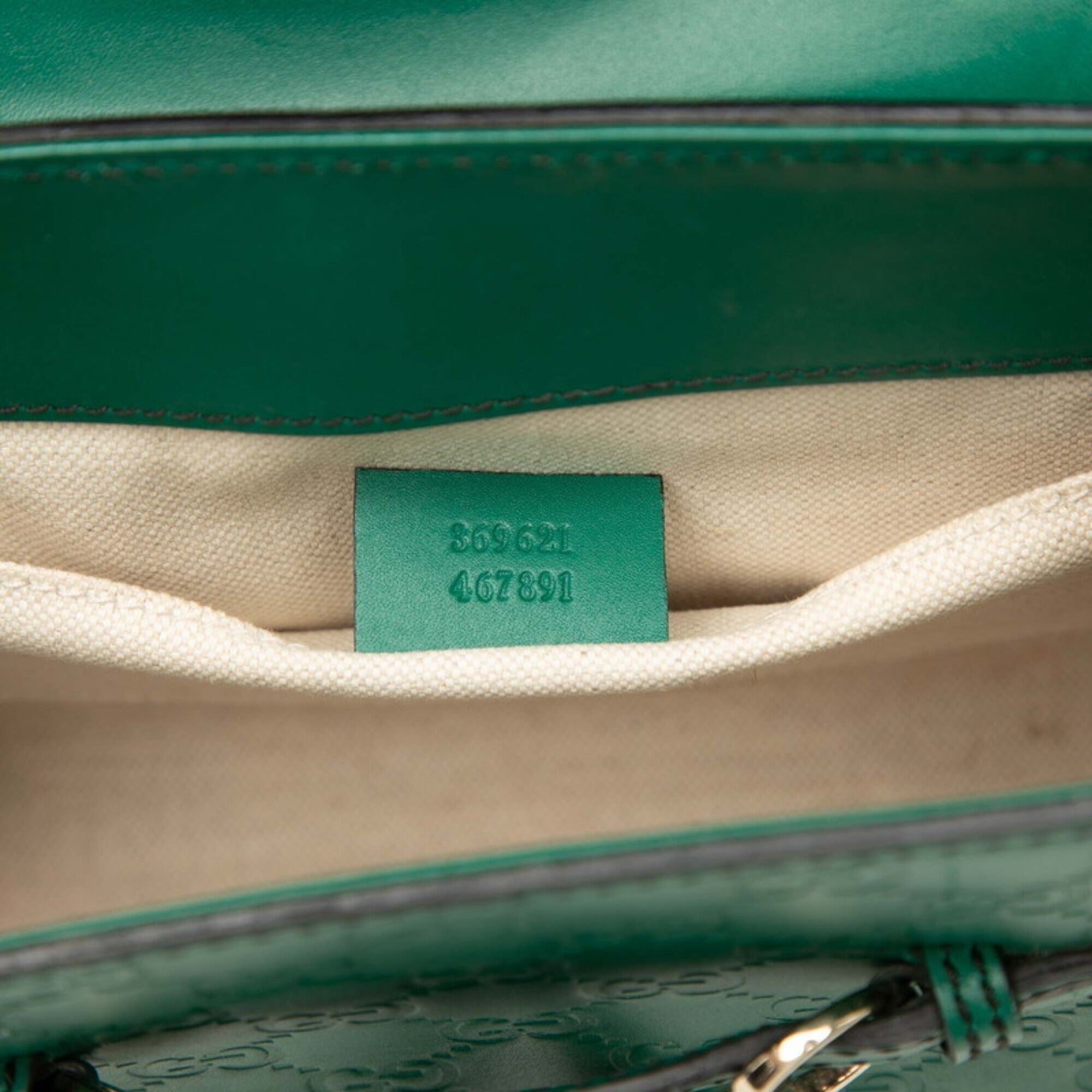 Gucci Green Leather Shoulder Bag (Pre-Owned)