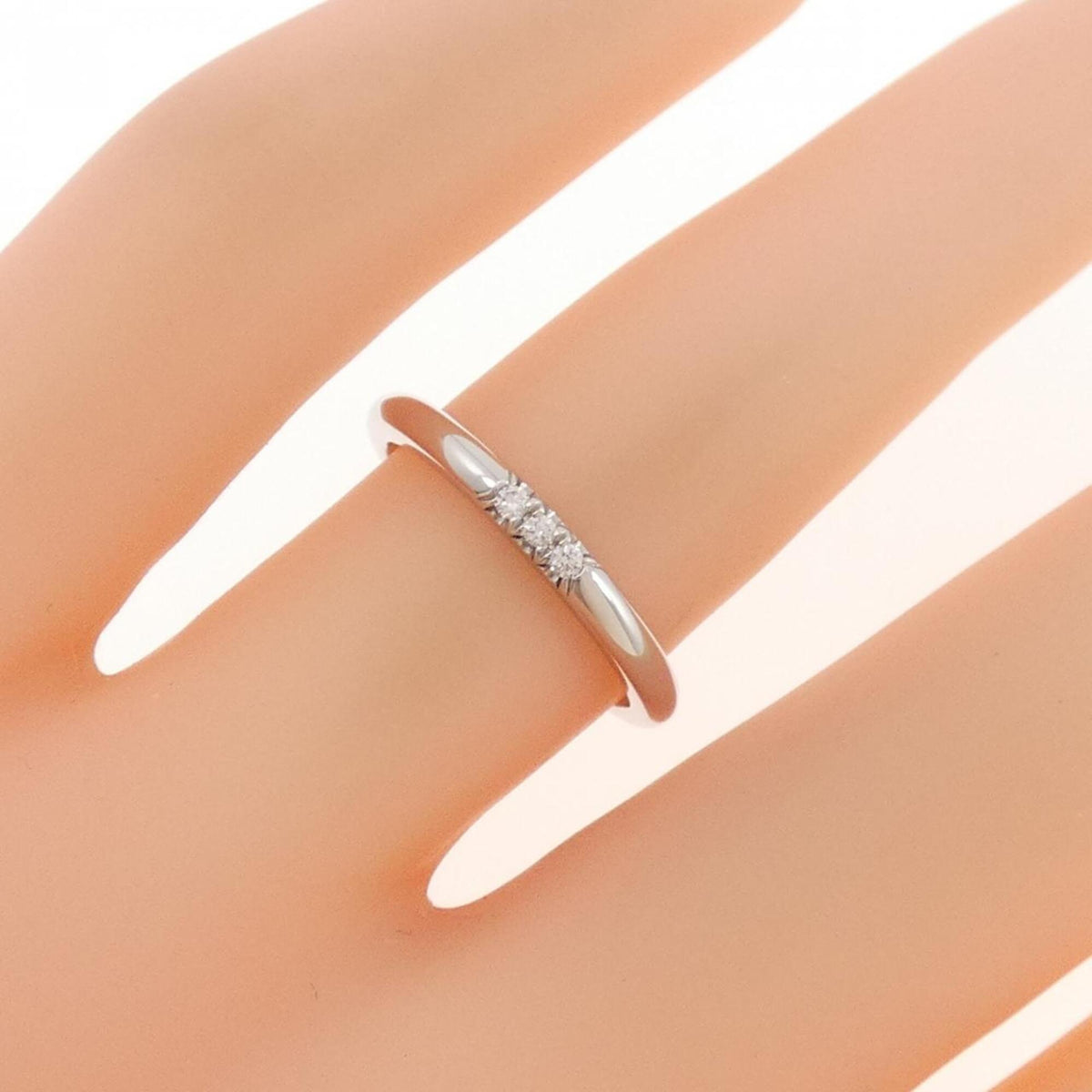 Tiffany Platinum Platinum 950 Band Ring (Pre-Owned)