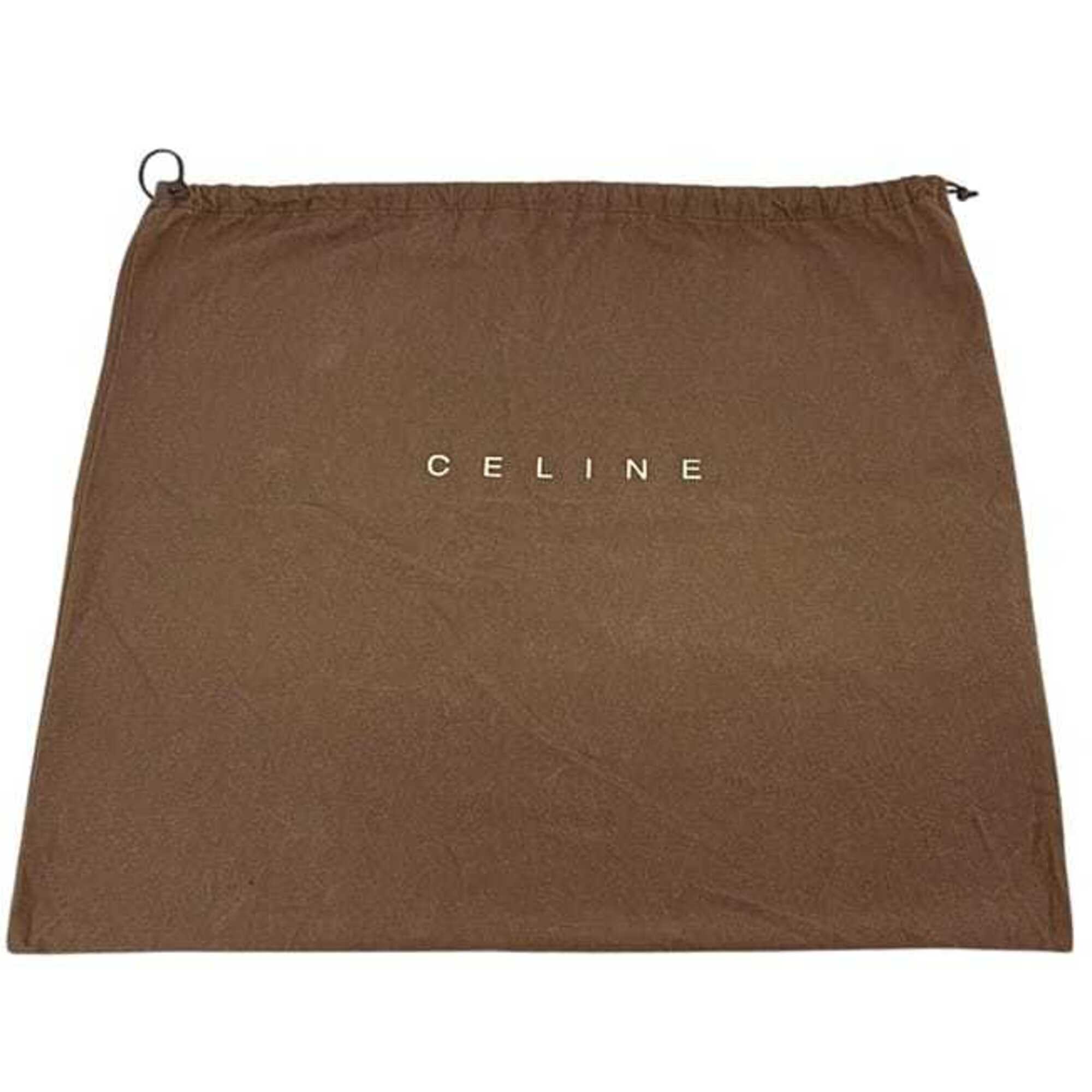 Celine Brown Canvas Leather Tote Bag (Pre-Owned)