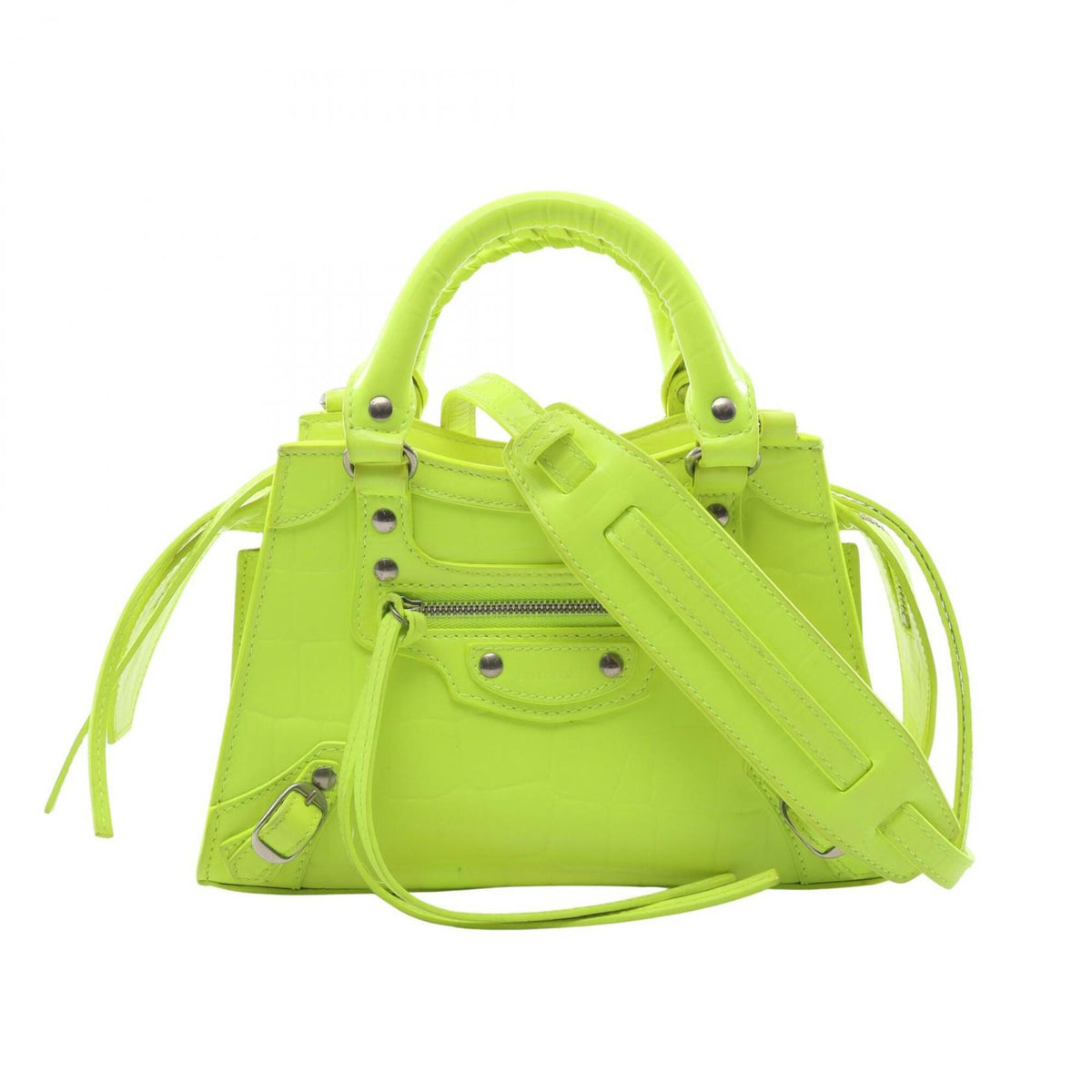 Balenciaga Yellow Leather Handbag (Pre-Owned)