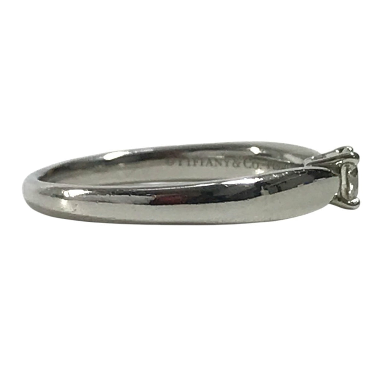 Tiffany Silver Platinum 950 Band Ring (Pre-Owned)