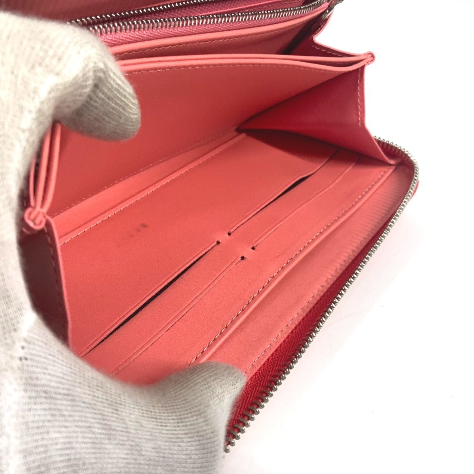 Louis Vuitton Pink Poppy Petal Monogram Vernis Rayures Long Wallet (Bi-Fold) (Pre-Owned)