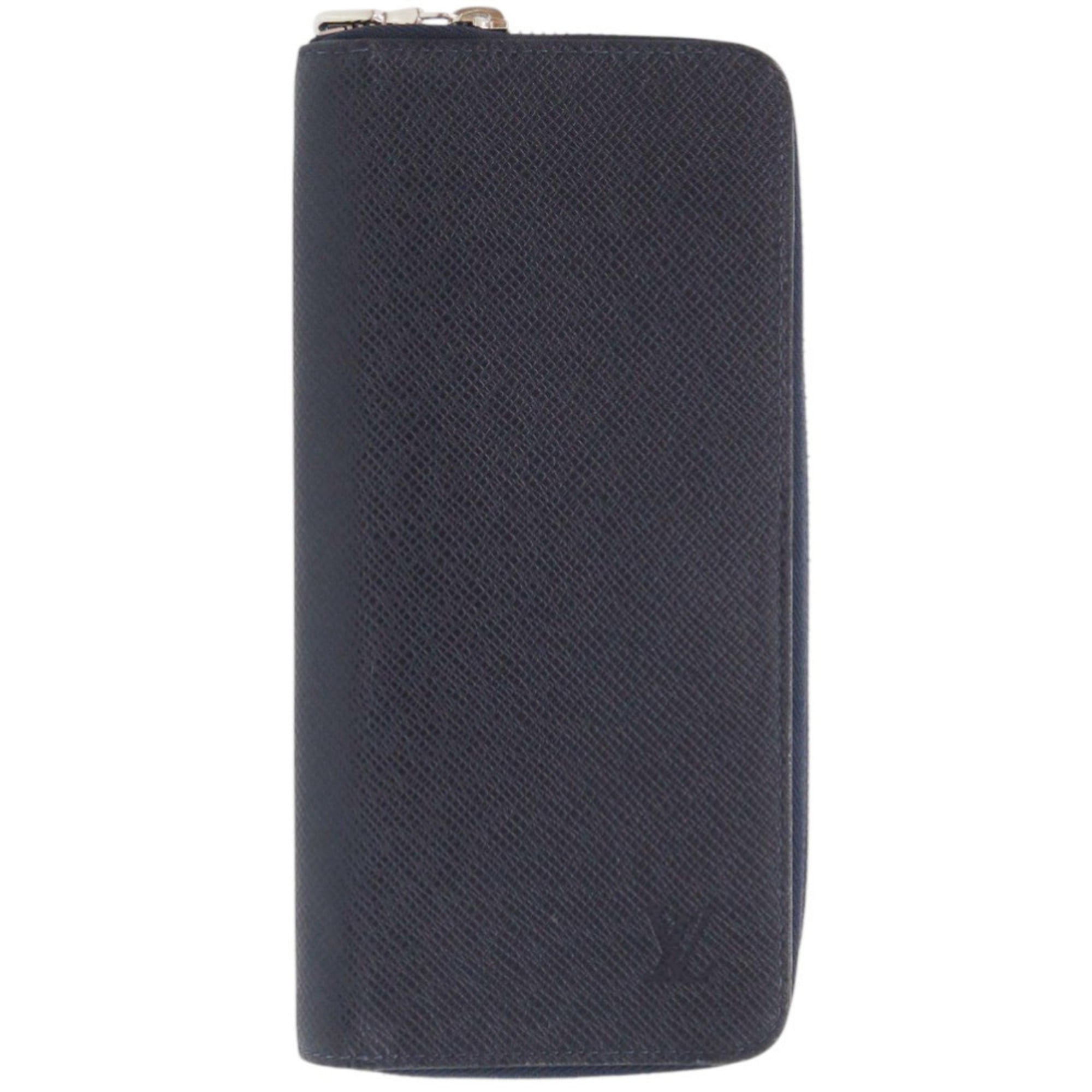 Louis Vuitton Navy Taiga Leather Long Wallet (Bi-Fold) (Pre-Owned)