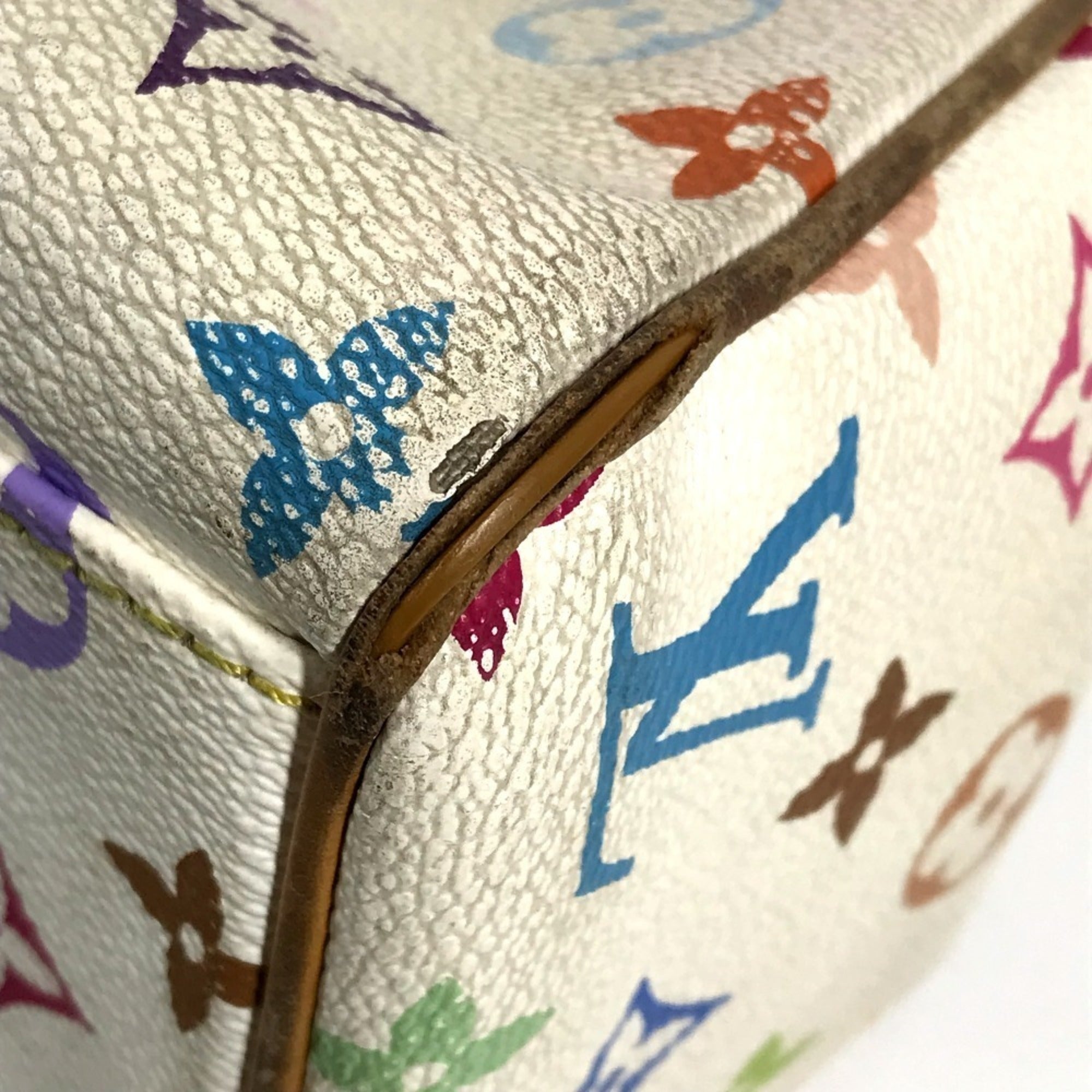 Louis Vuitton Blanc Monogram Multicolore Shoulder Bag Tote Bag (Pre-Owned)