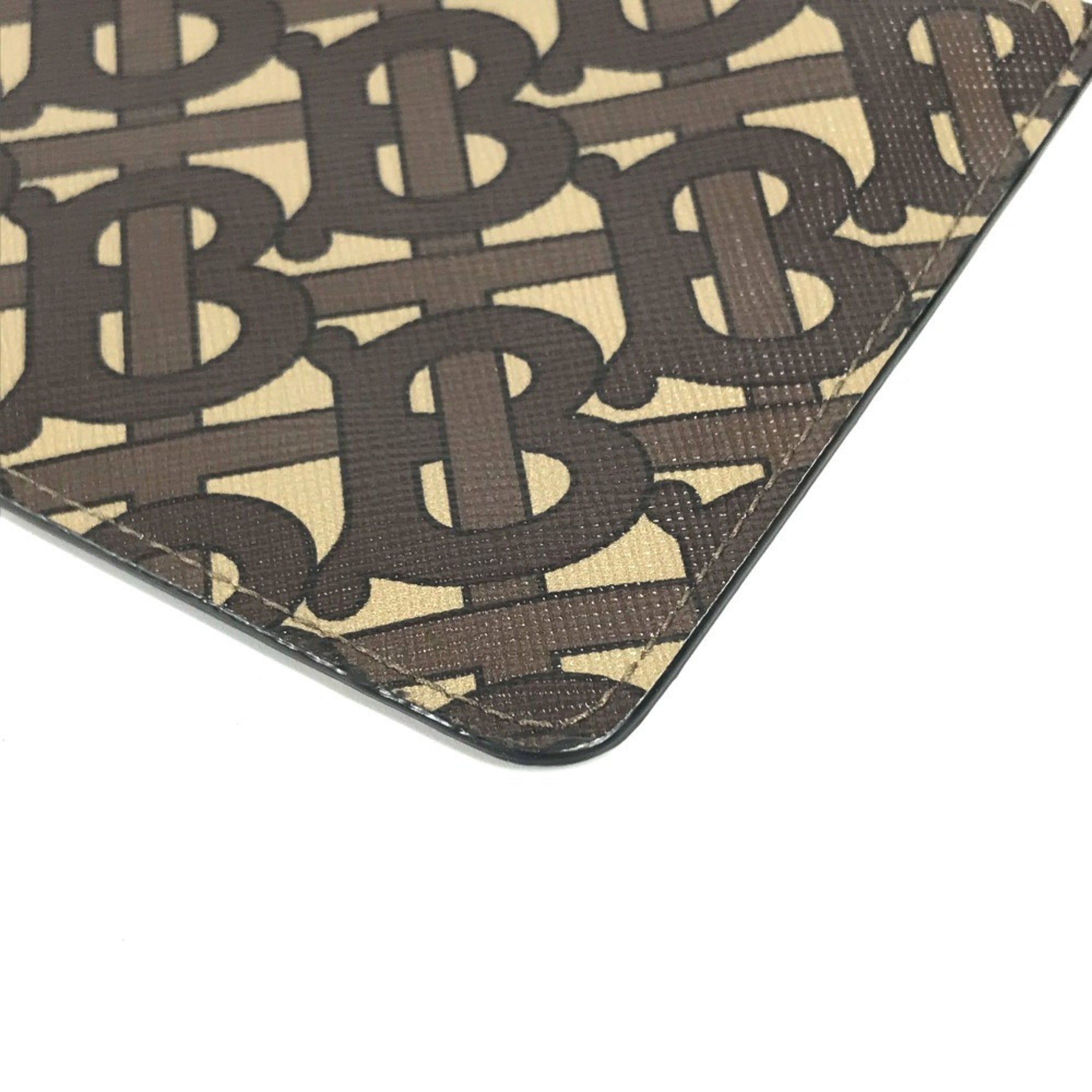 Burberry Brown Leather Pvc Coin Purse/Coin Case (Pre-Owned)