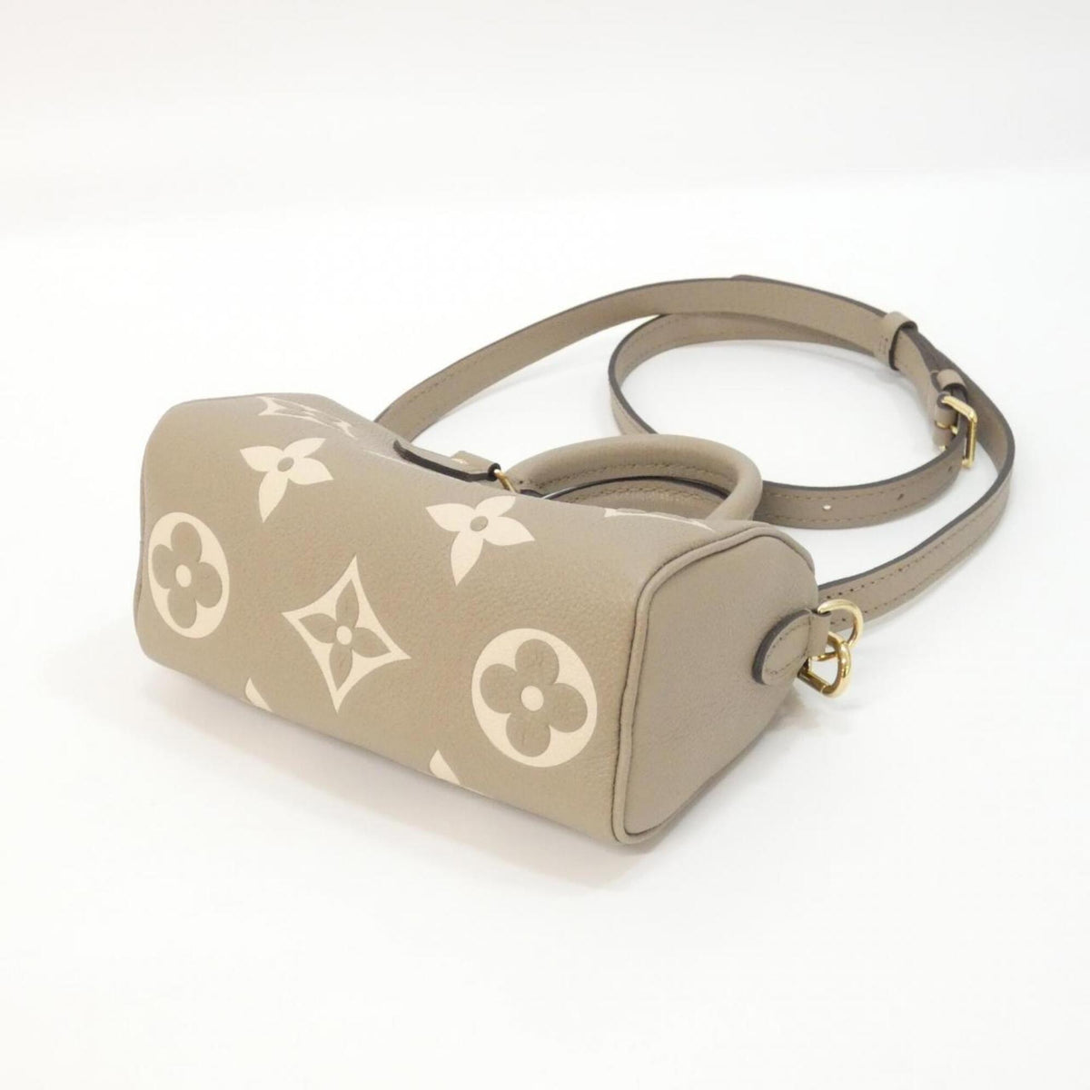 Louis Vuitton Cream Tourterelle Leather Boston Bag (Pre-Owned)