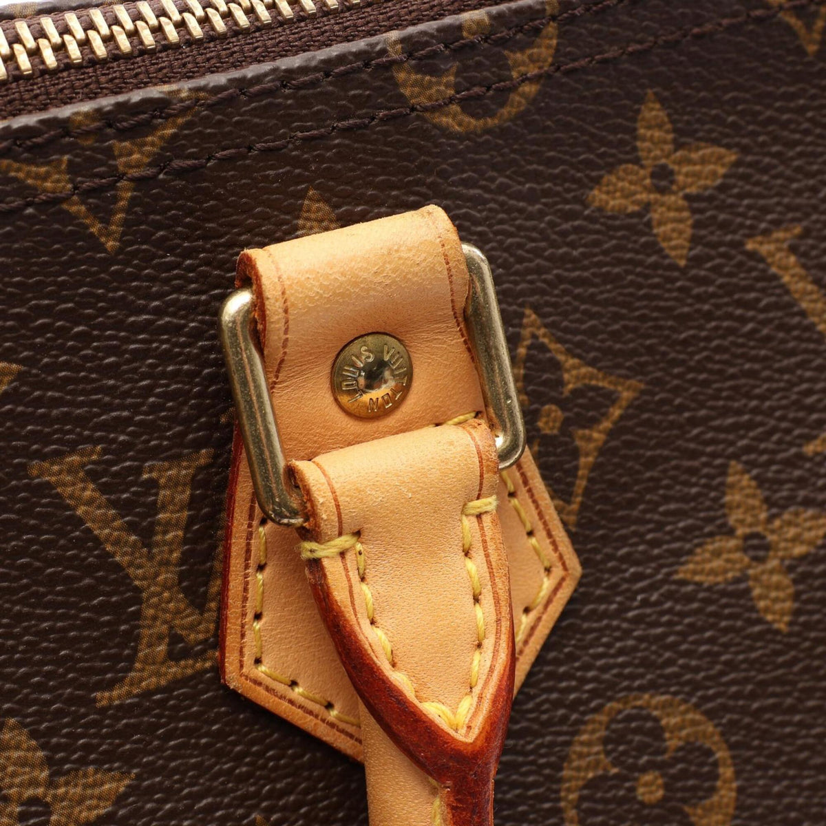 Louis Vuitton Brown Coated Canvas Pvc Leather Handbag (Pre-Owned)