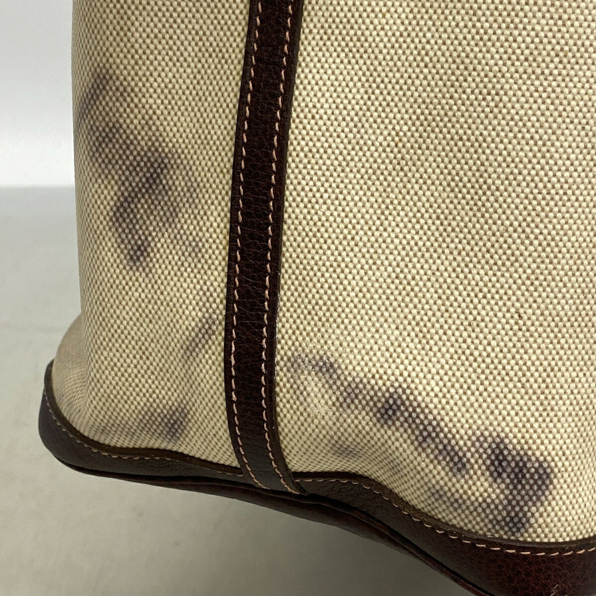 Hermes Brown Toile H Tote Bag (Pre-Owned)