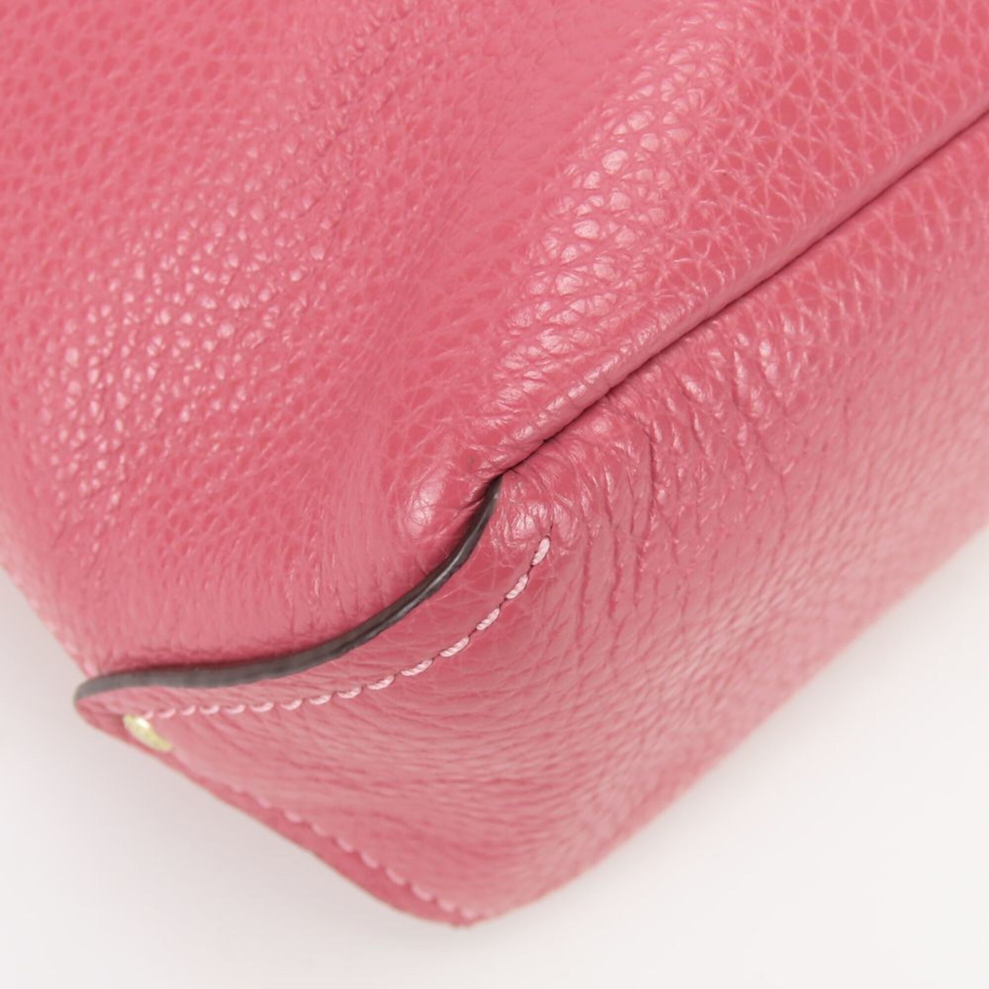 Coach Pink Leather Shoulder Bag (Pre-Owned)