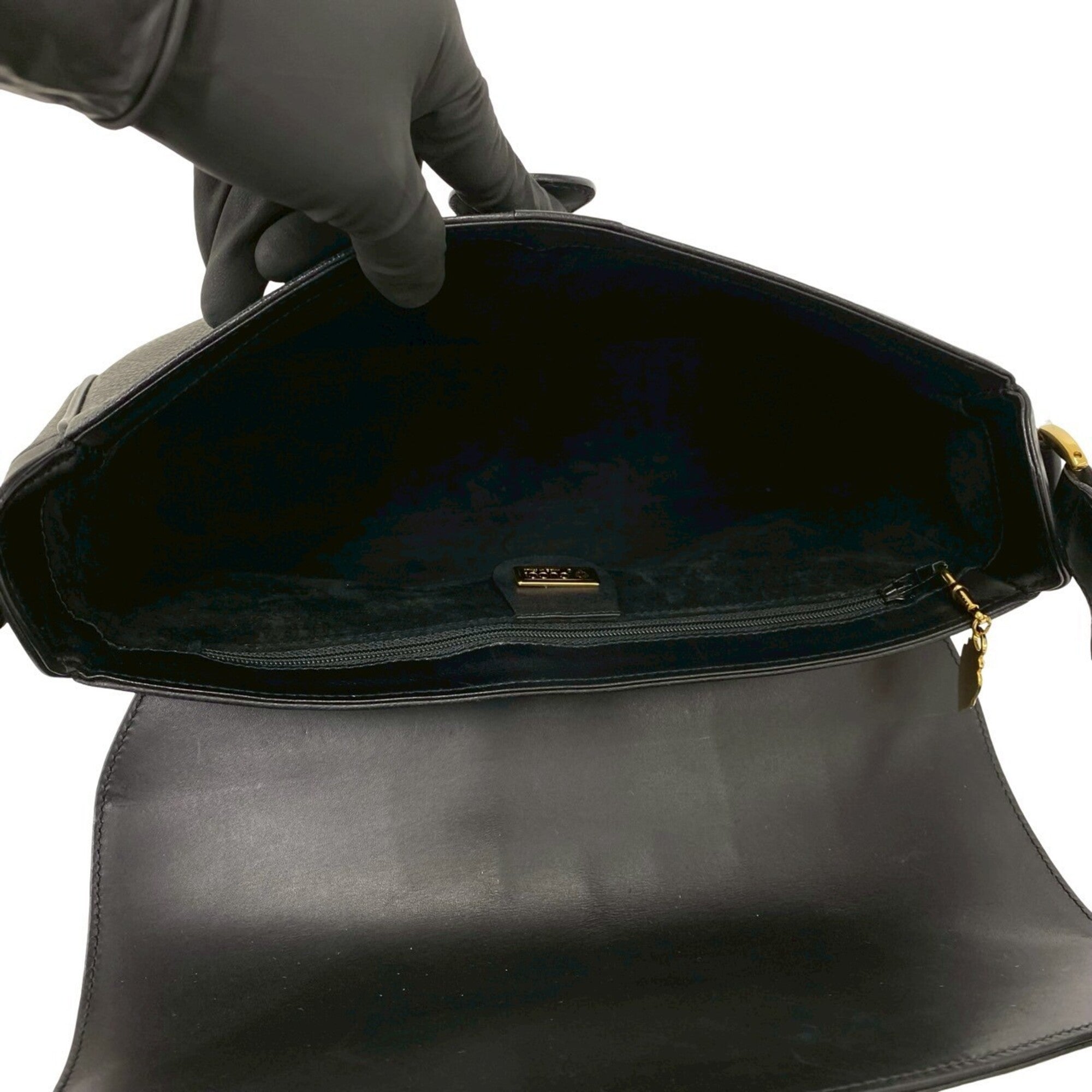 Gucci Black Leather Shoulder Bag (Pre-Owned)