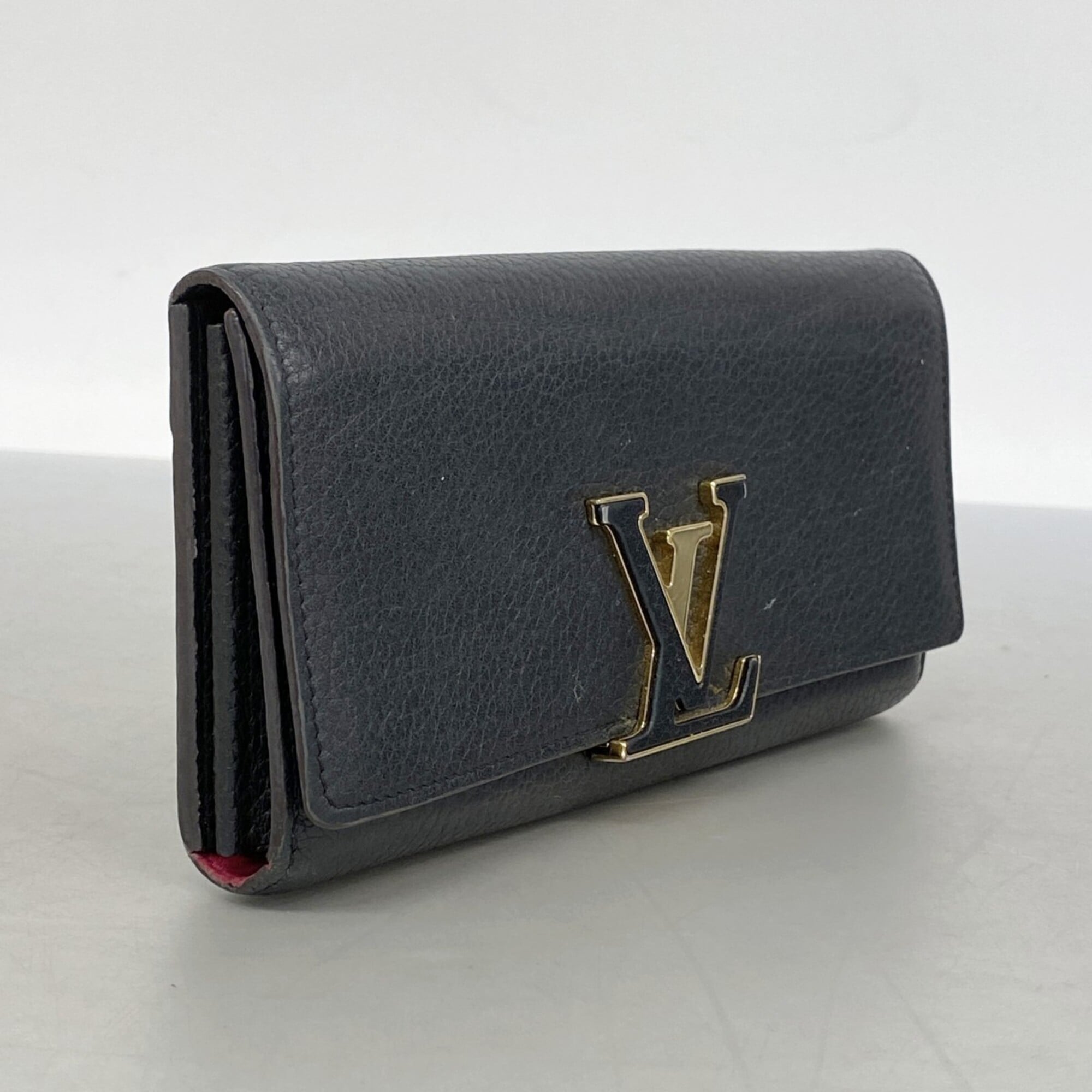 Louis Vuitton Noir Long Wallet (Bi-Fold) (Pre-Owned)