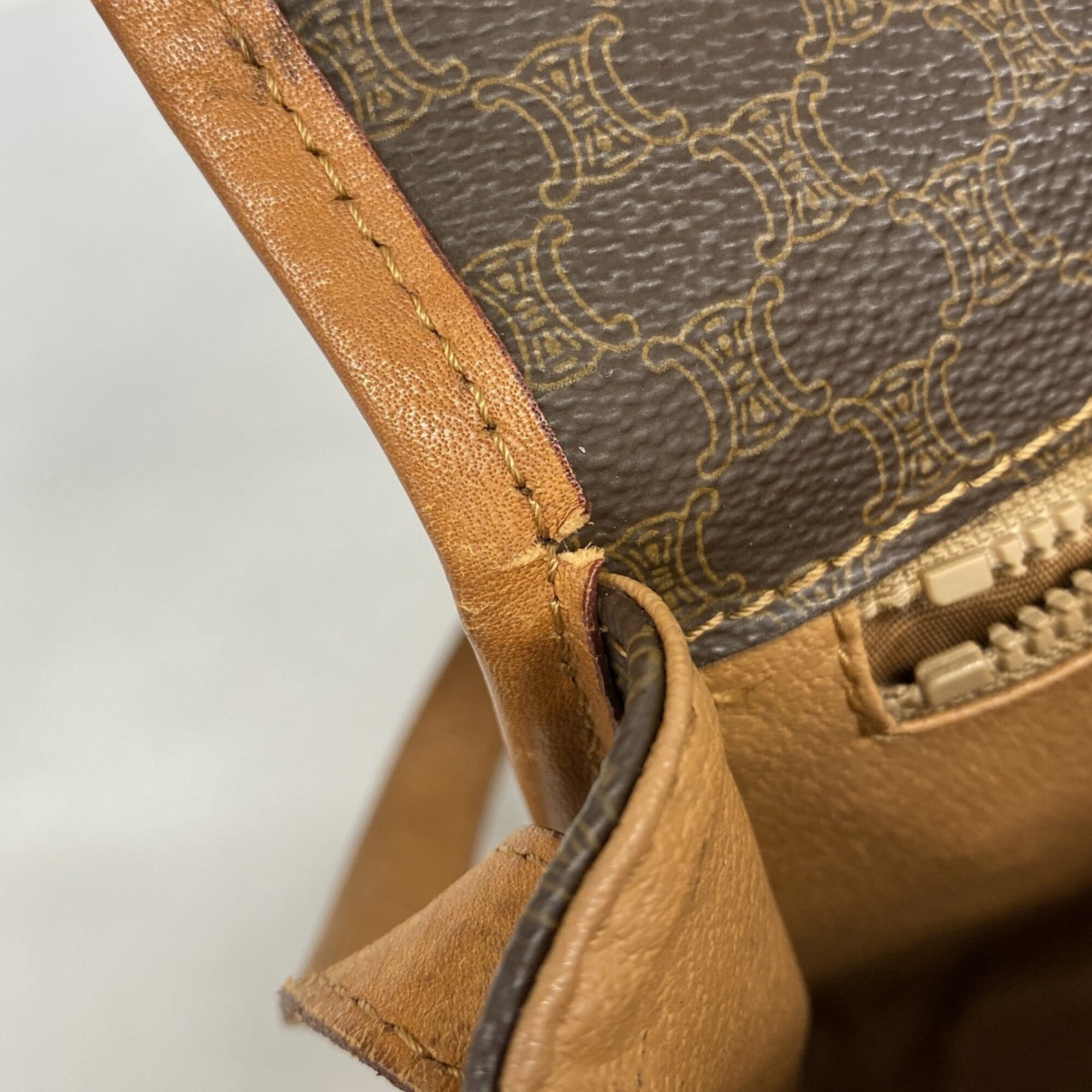 Celine Brown Pvc Shoulder Bag (Pre-Owned)