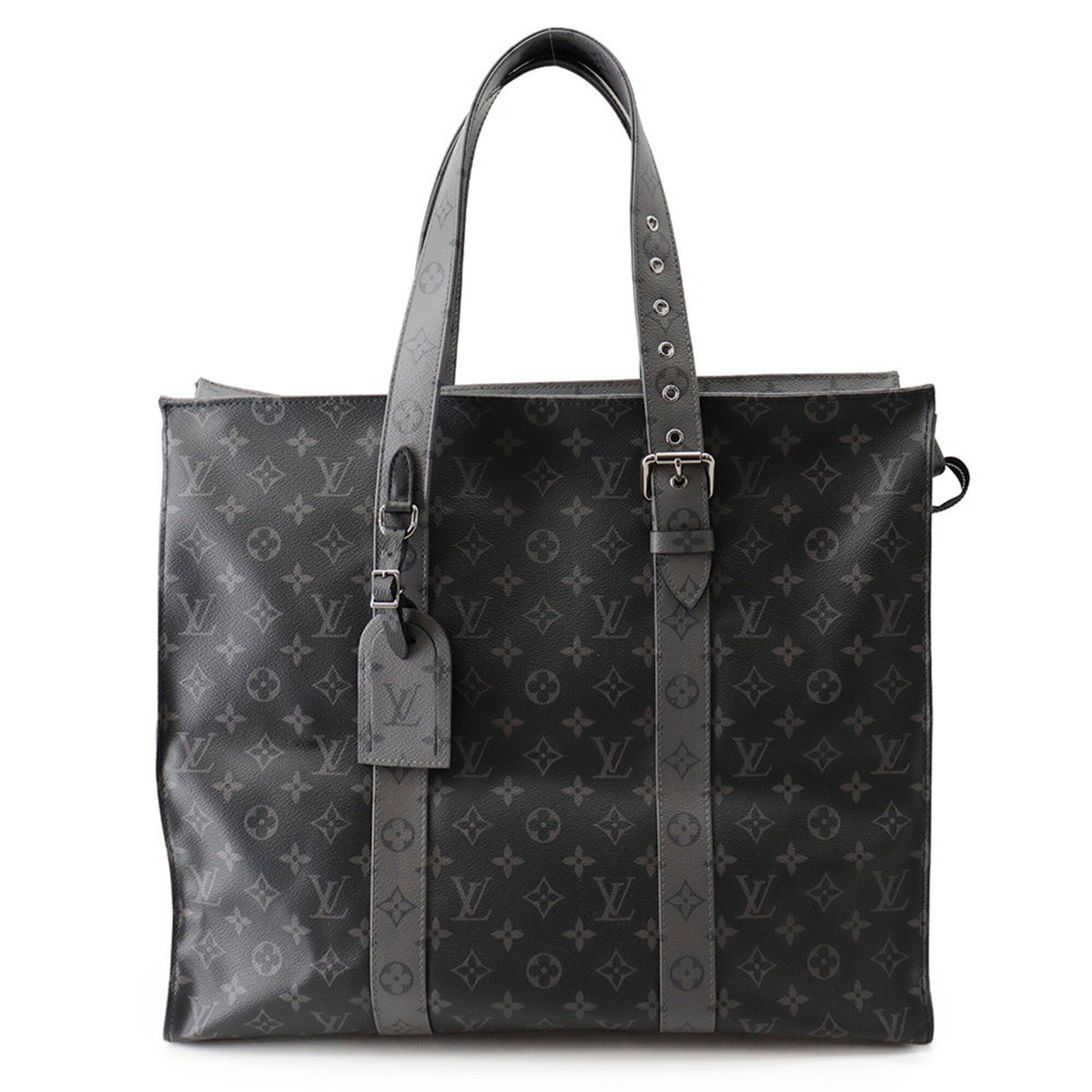 Louis Vuitton Monogram Eclipse Black Noir Monogram Eclipse Handbag Tote Bag (Pre-Owned)