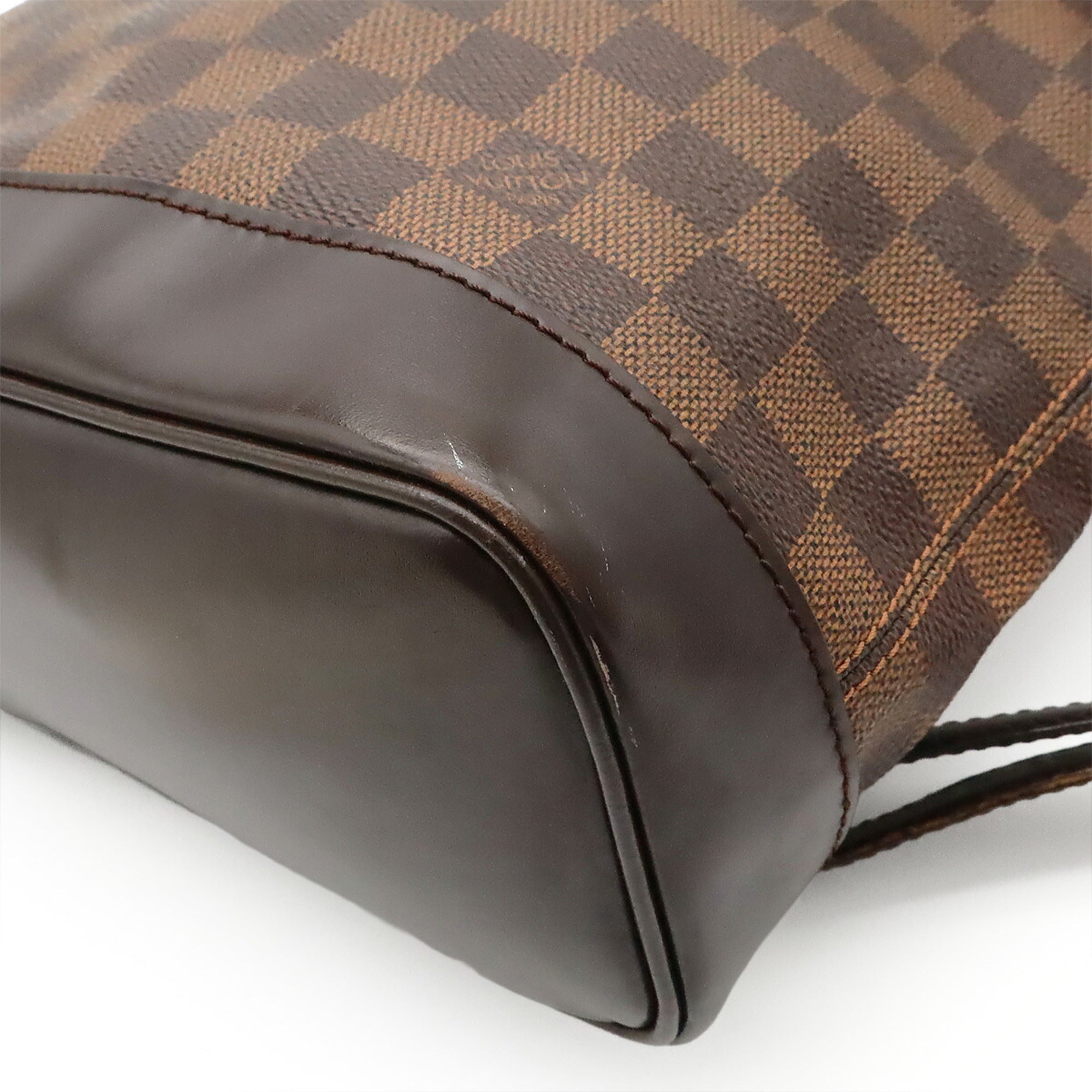 Louis Vuitton Brown Damier Canvas Pvc Backpack Shoulder Bag (Pre-Owned)