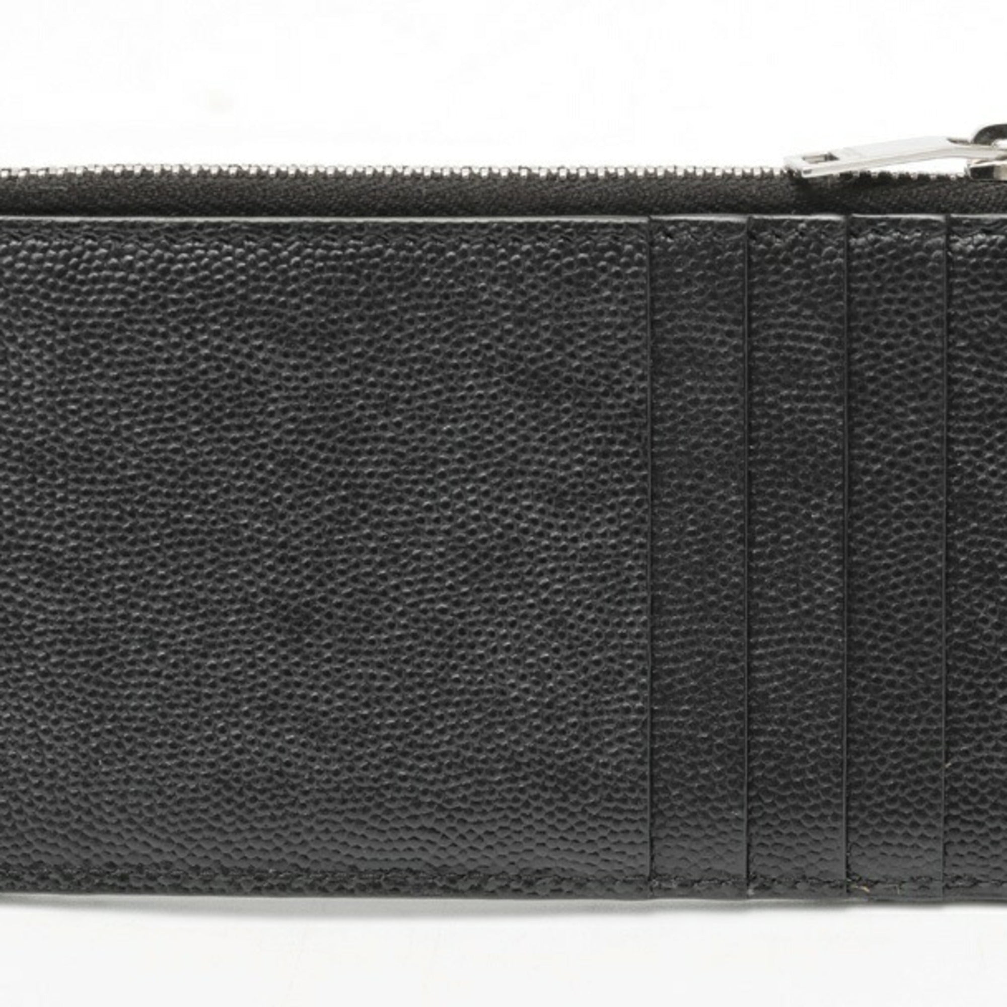 Saint Laurent Black Leather Coin Purse/Coin Case (Pre-Owned)