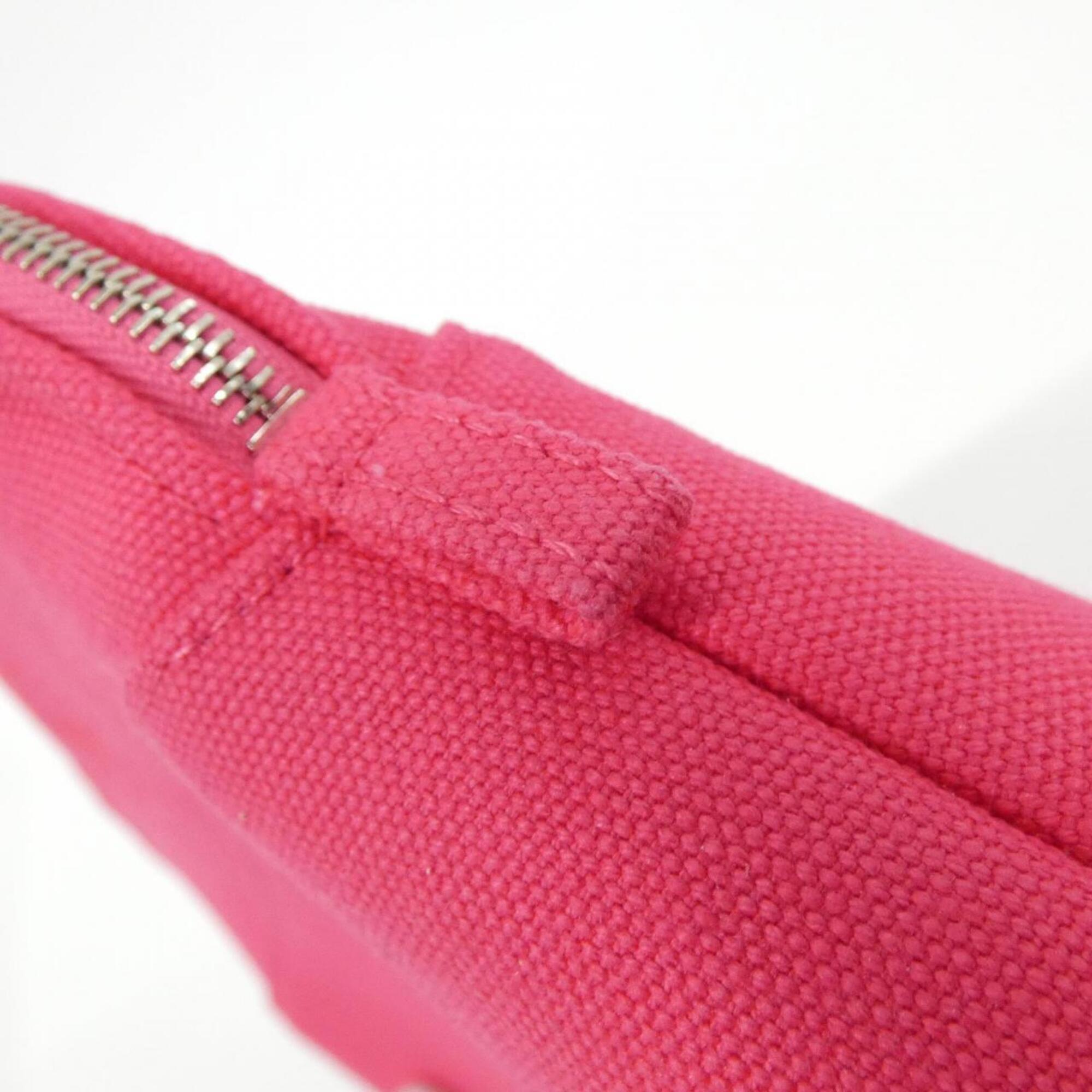Hermes Pink Canvas Handbag Pouch (Pre-Owned)