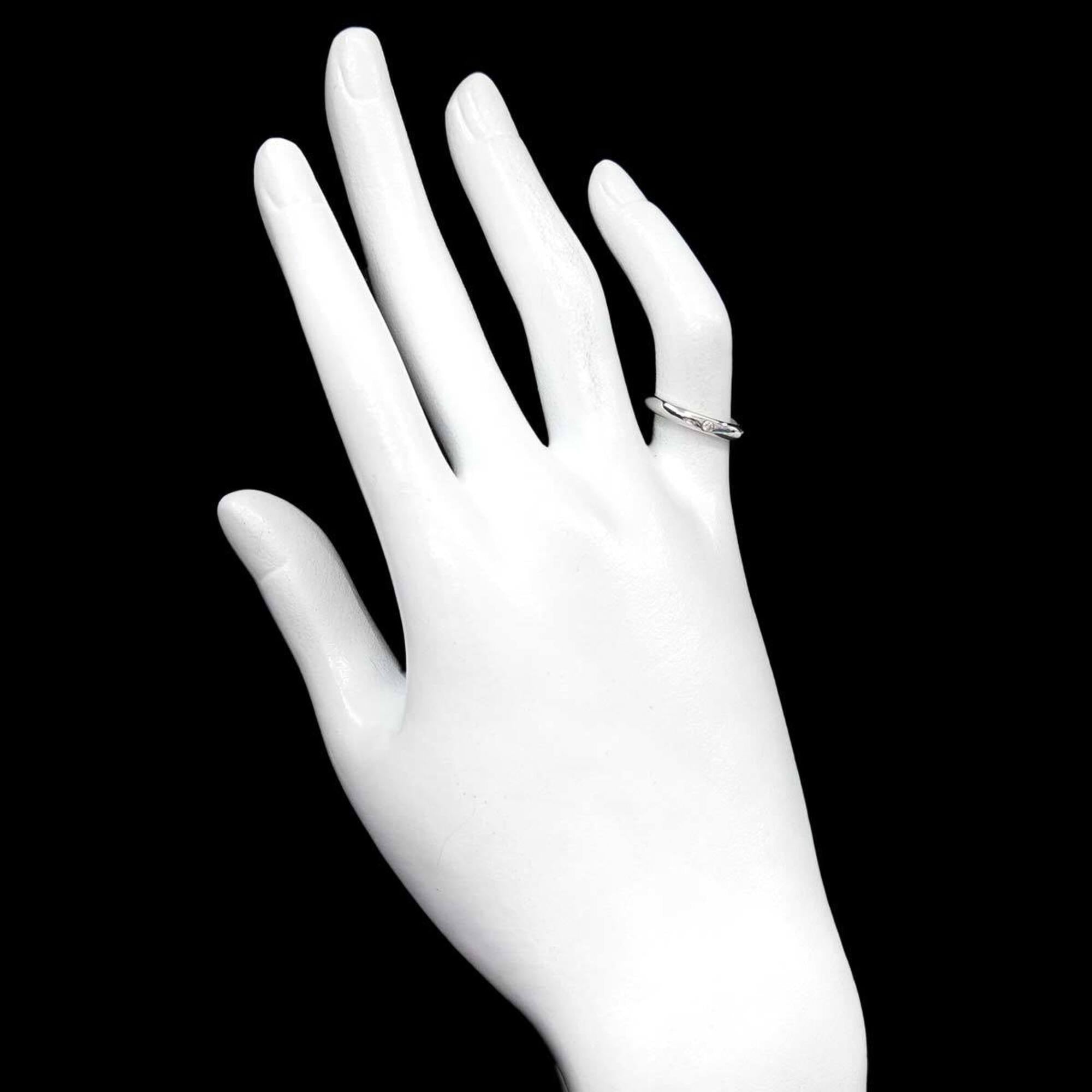 Tiffany Silver Platinum 950 Band Ring (Pre-Owned)
