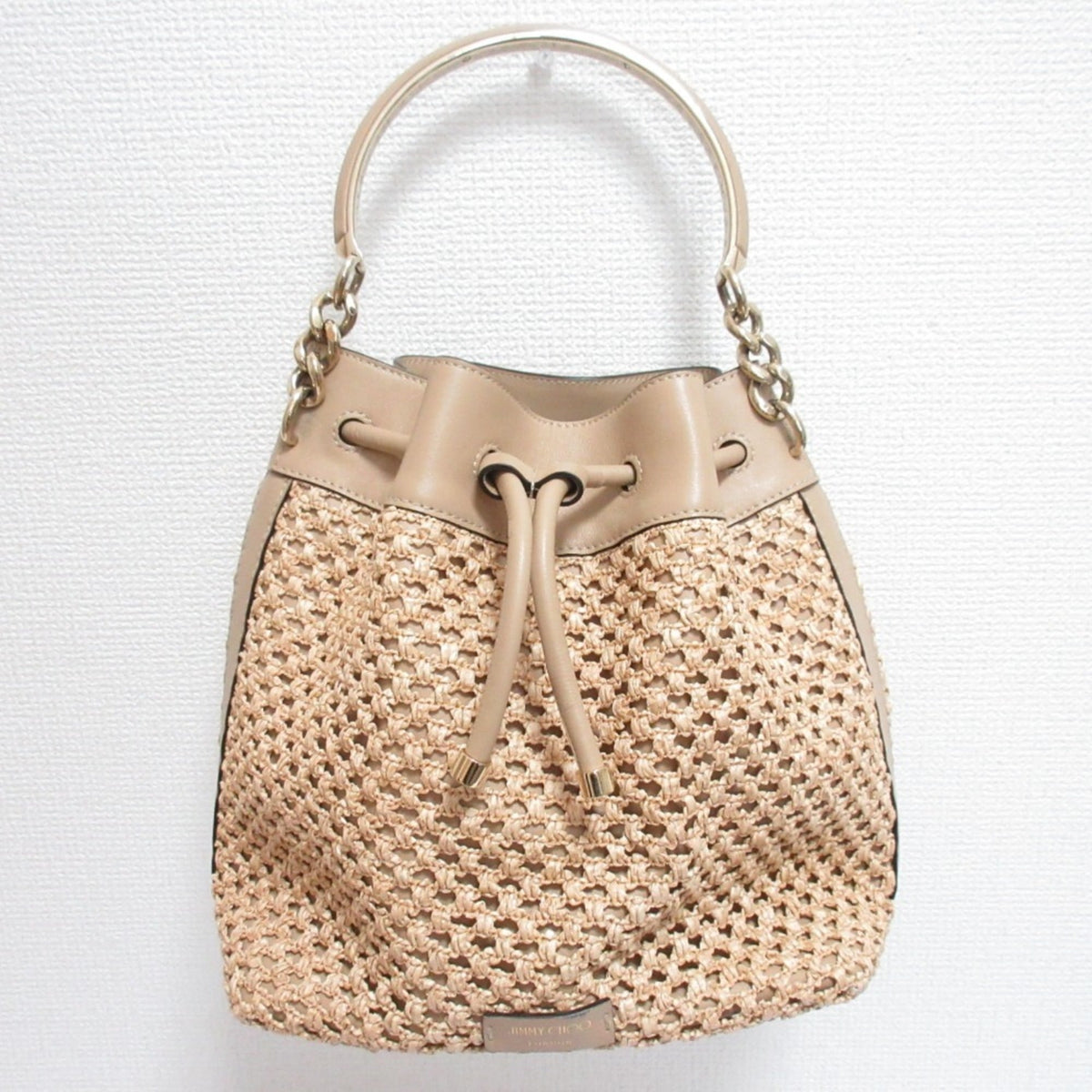 Jimmy Choo Beige Shoulder Bag (Pre-Owned)