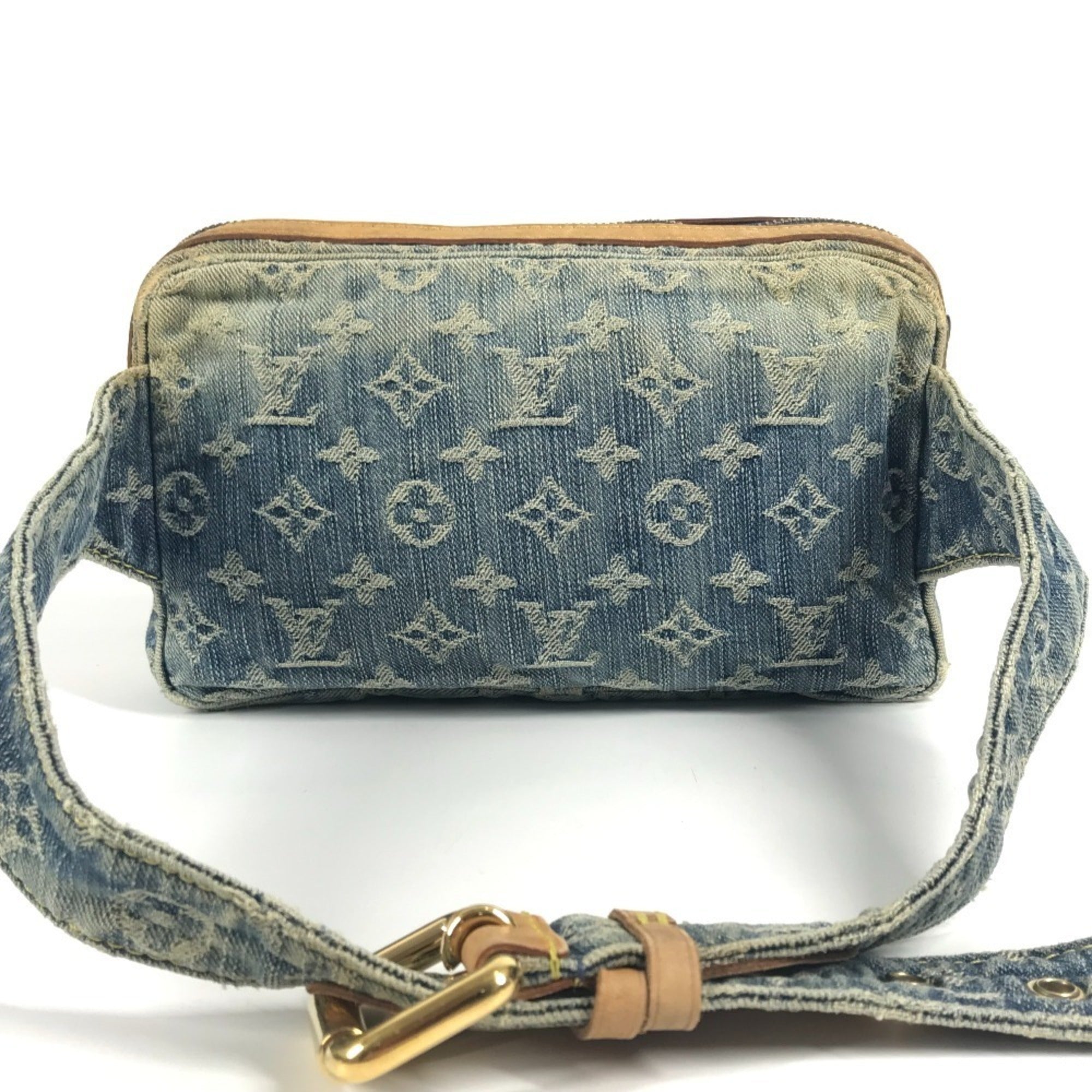 Louis Vuitton Monogram Denim Blue Monogram Monogram Denim Sling Bag (Pre-Owned)