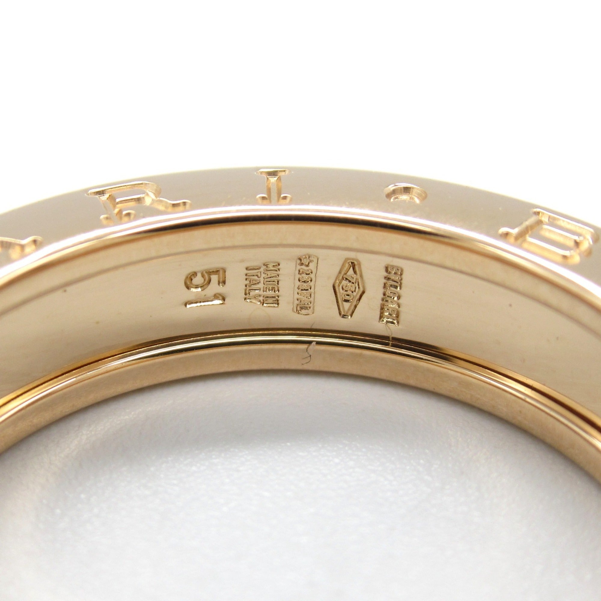 Bvlgari B.Zero1 Gold Pink Gold (18K) Band Ring (Pre-Owned)