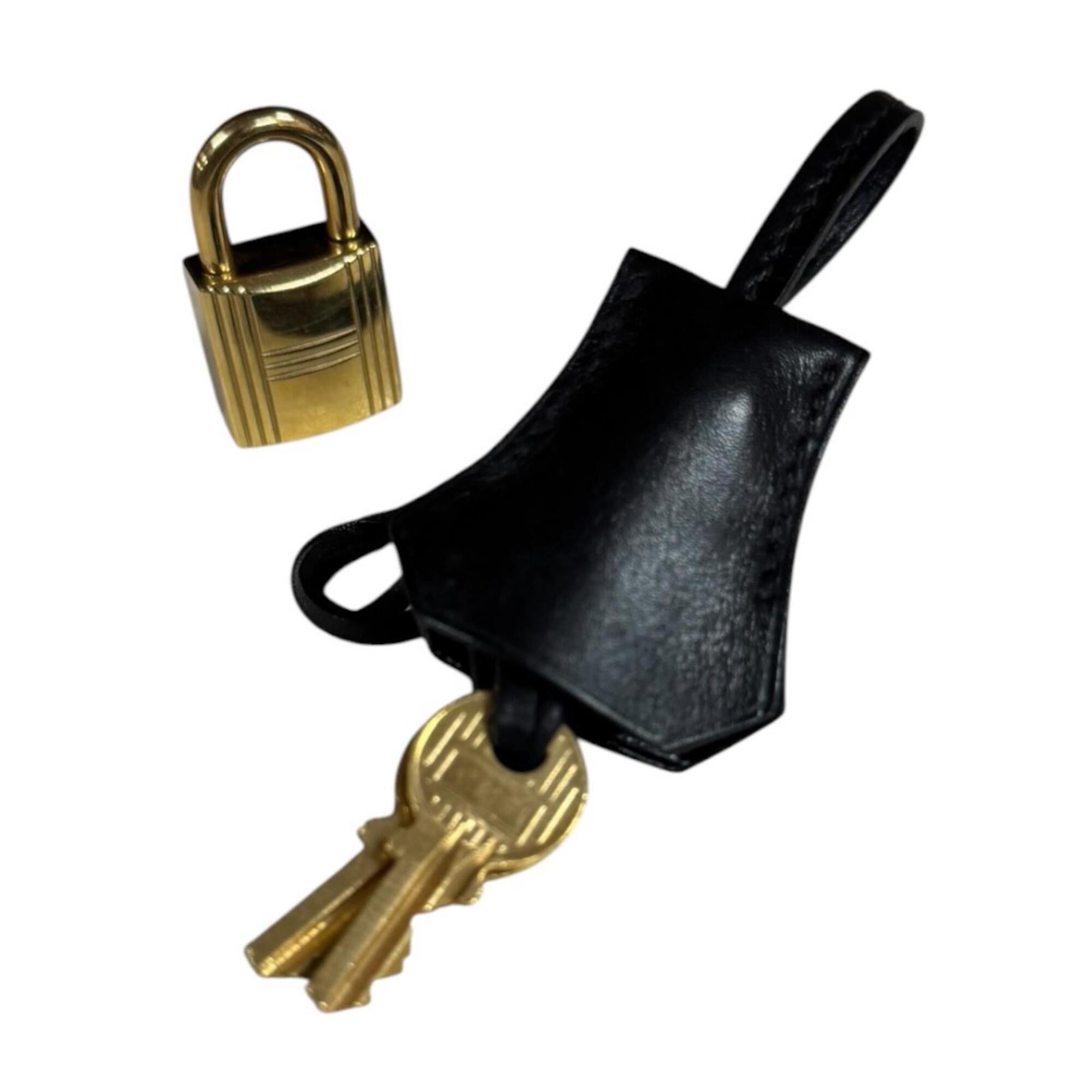 Hermes Black Box Calf Leather Shoulder Bag (Pre-Owned)