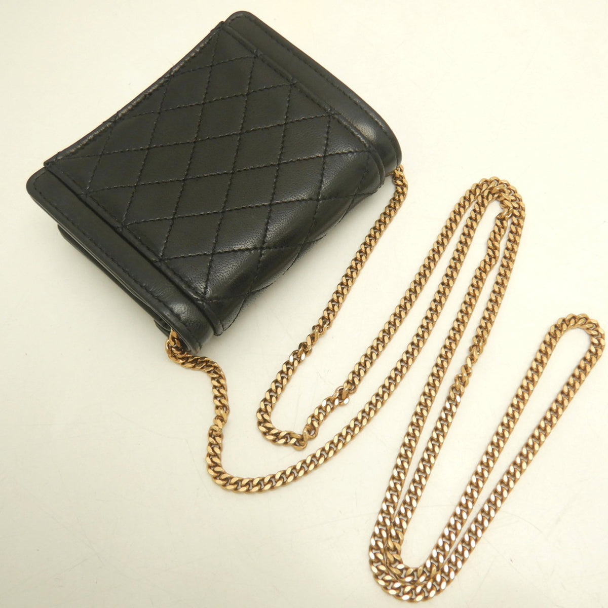Saint Laurent Gold Leather Shoulder Bag (Pre-Owned)