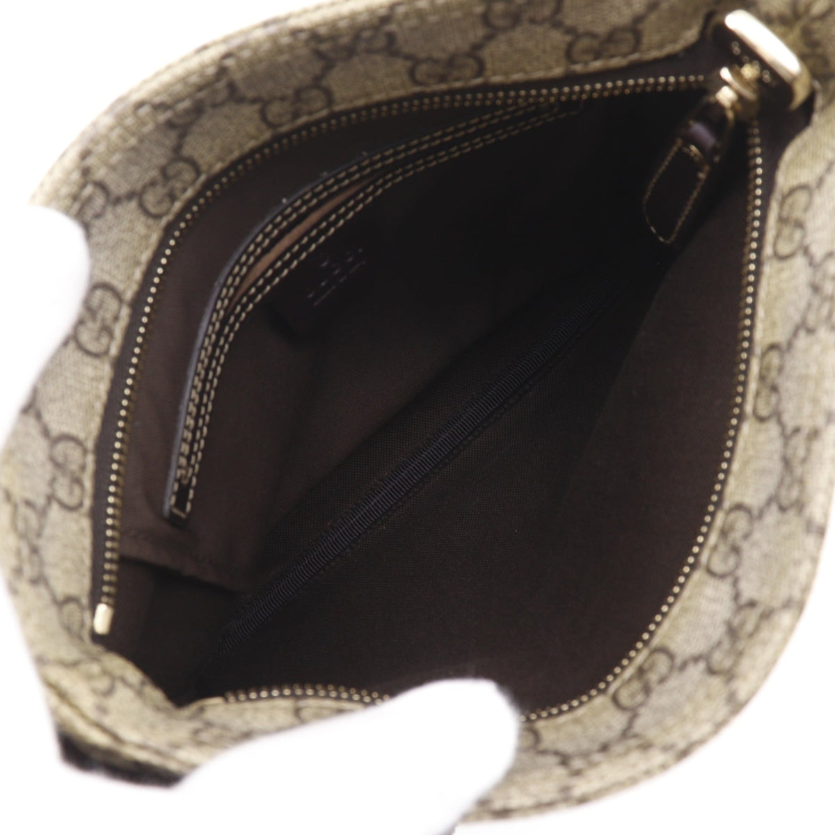 Gucci Brown Gg Supreme Shoulder Bag (Pre-Owned)