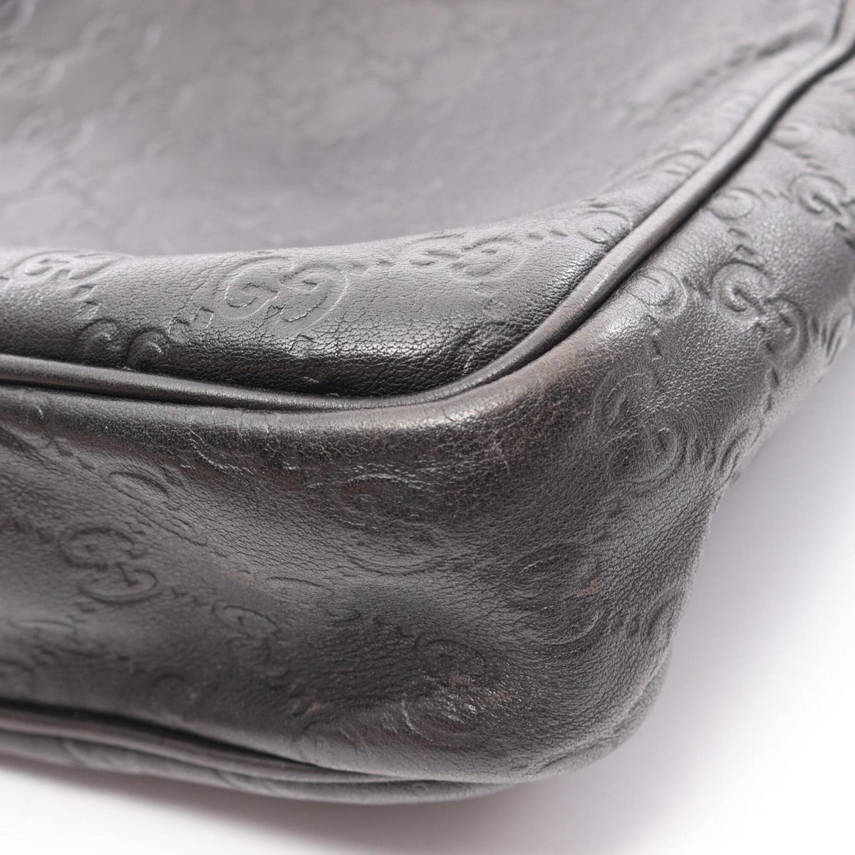 Gucci Brown Leather Handbag Shoulder Bag (Pre-Owned)