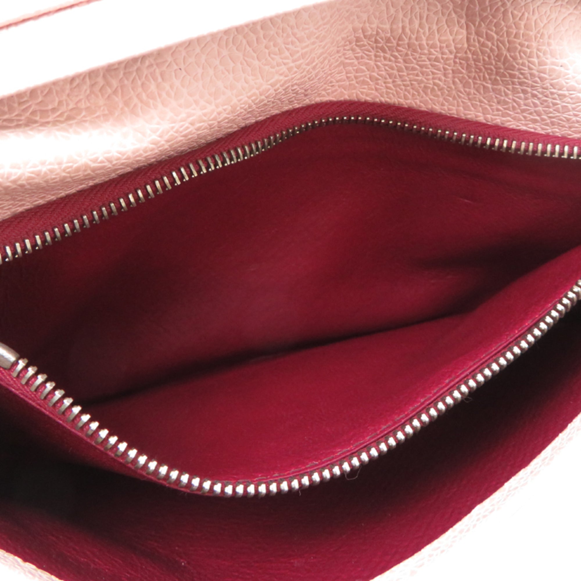 Bvlgari Pink Leather Long Wallet (Bi-Fold) (Pre-Owned)