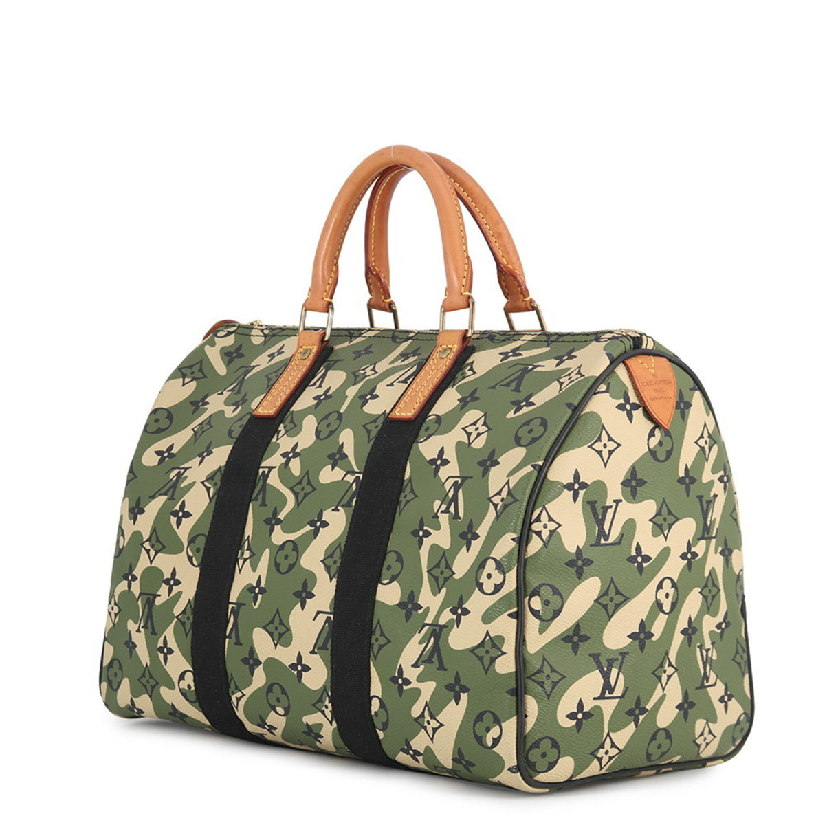 Louis Vuitton Camouflage Khaki Monogram Monogram Handbag (Pre-Owned)