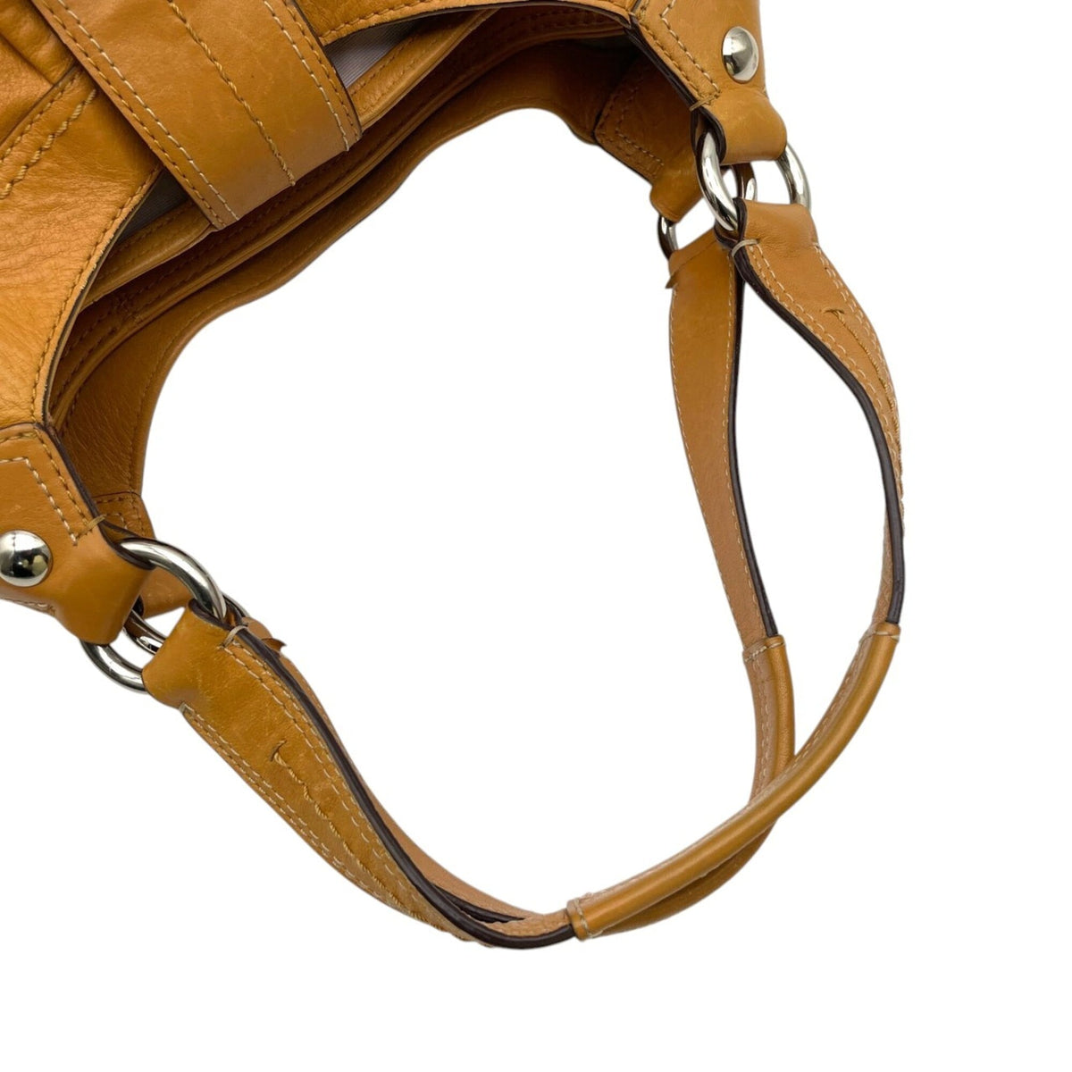 Coach Brown Camel Leather Handbag Shoulder Bag (Pre-Owned)