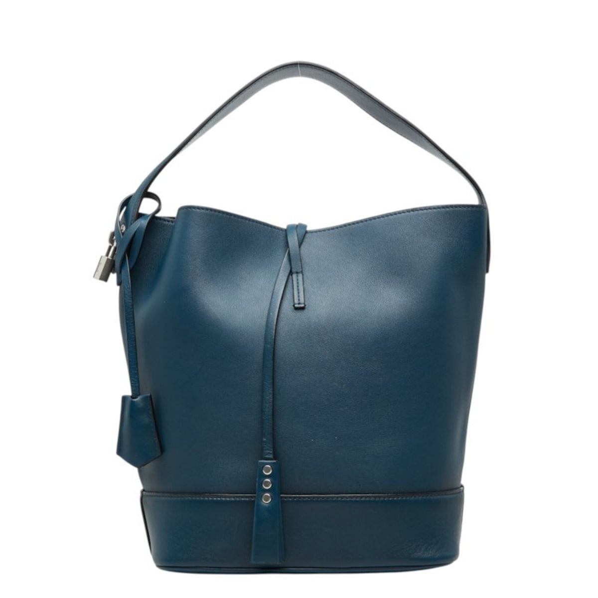 Louis Vuitton Navy Leather Shoulder Bag (Pre-Owned)