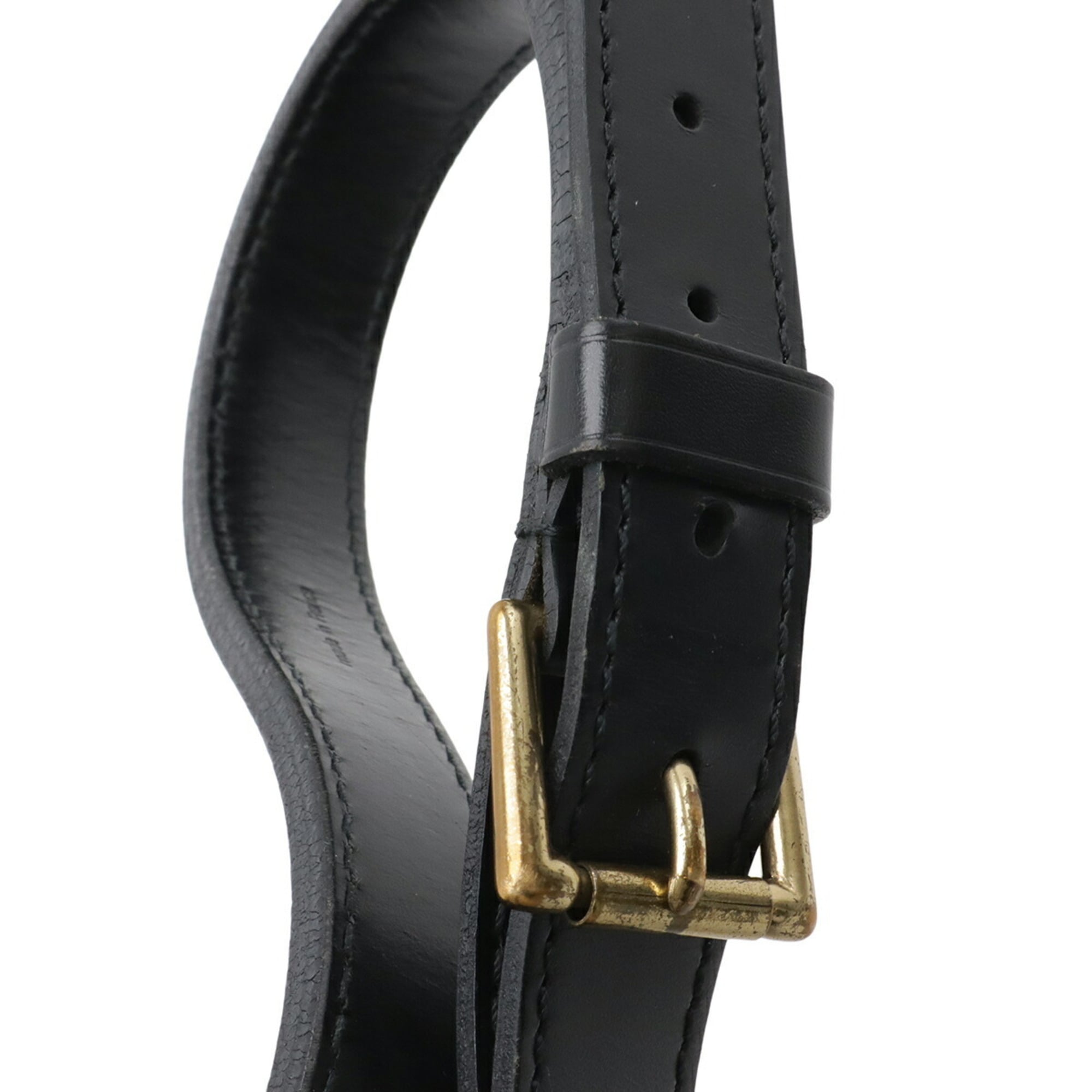 Louis Vuitton Black Noir Epi Leather Shoulder Bag (Pre-Owned)