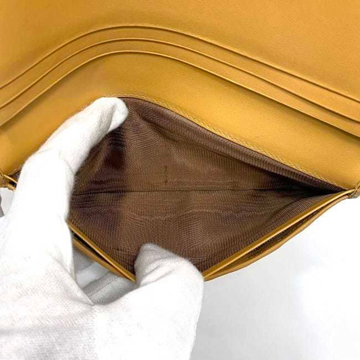 Celine Beige Brown Pvc Leather Long Wallet (Bi-Fold) (Pre-Owned)