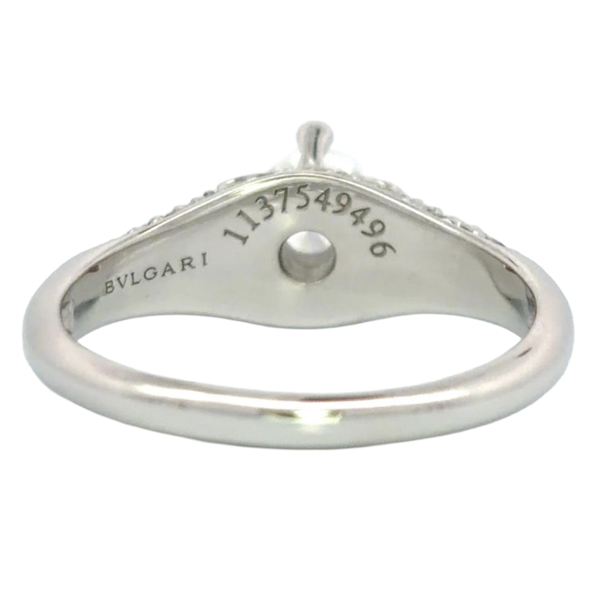 Bvlgari Platinum Platinum 950 Band Ring (Pre-Owned)