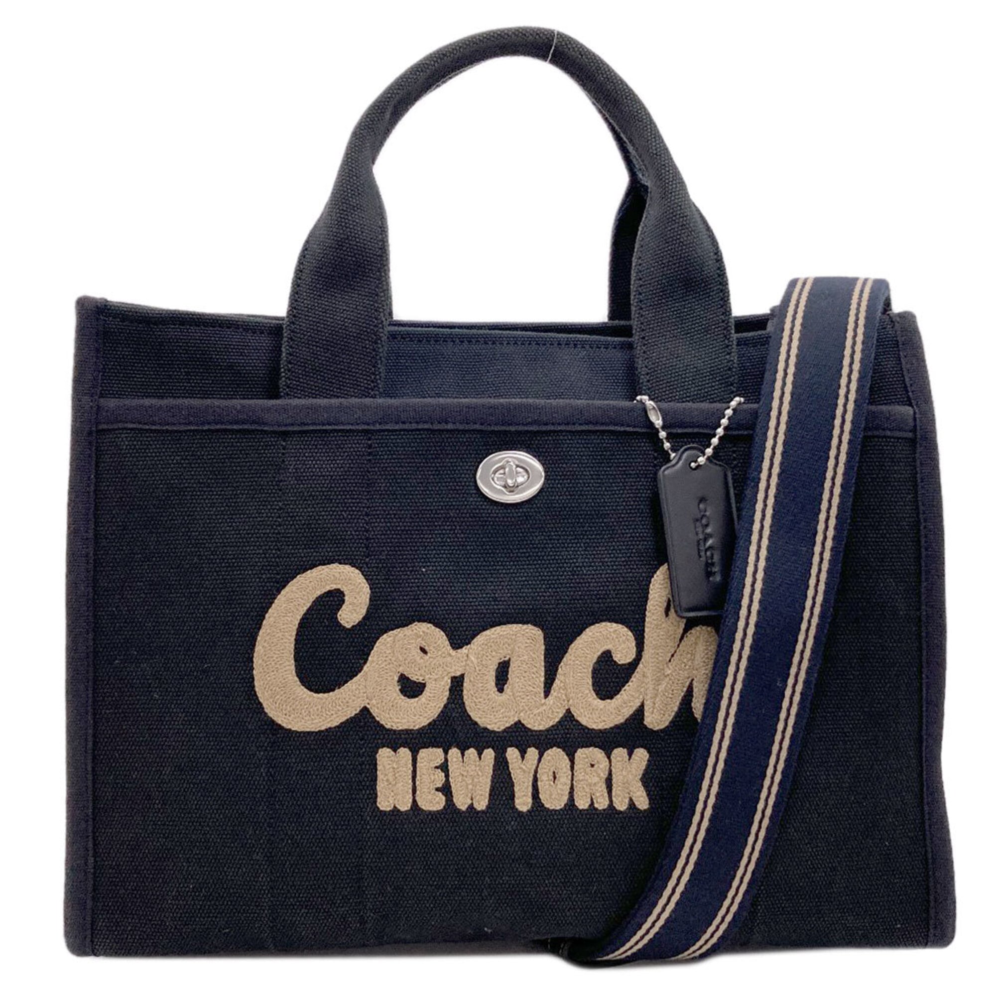 Coach Black Canvas Handbag (Pre-Owned)