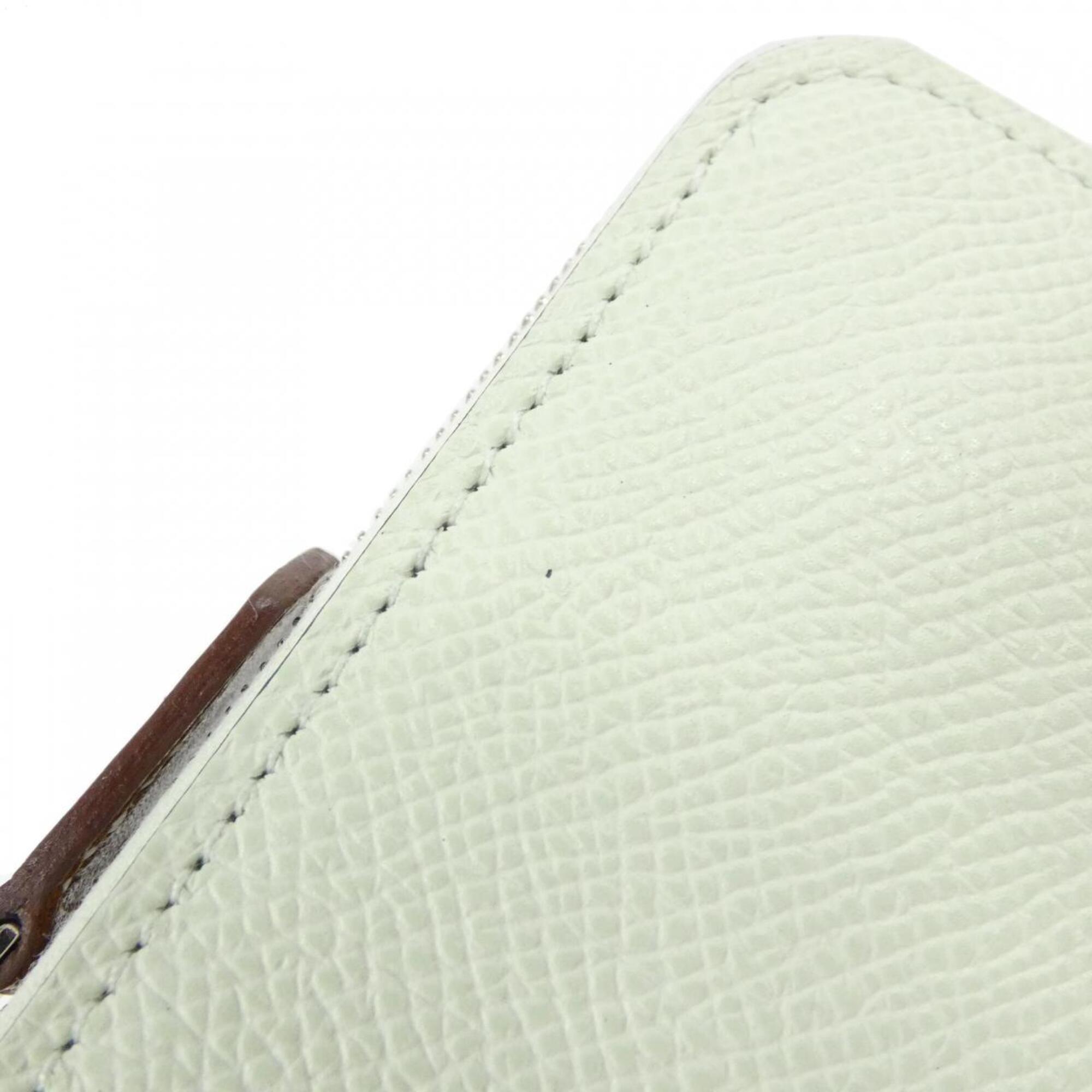 Hermes Mc2 Blue Hydra Green Epsom Leather Silk Wallet (Bi-Fold) (Pre-Owned)