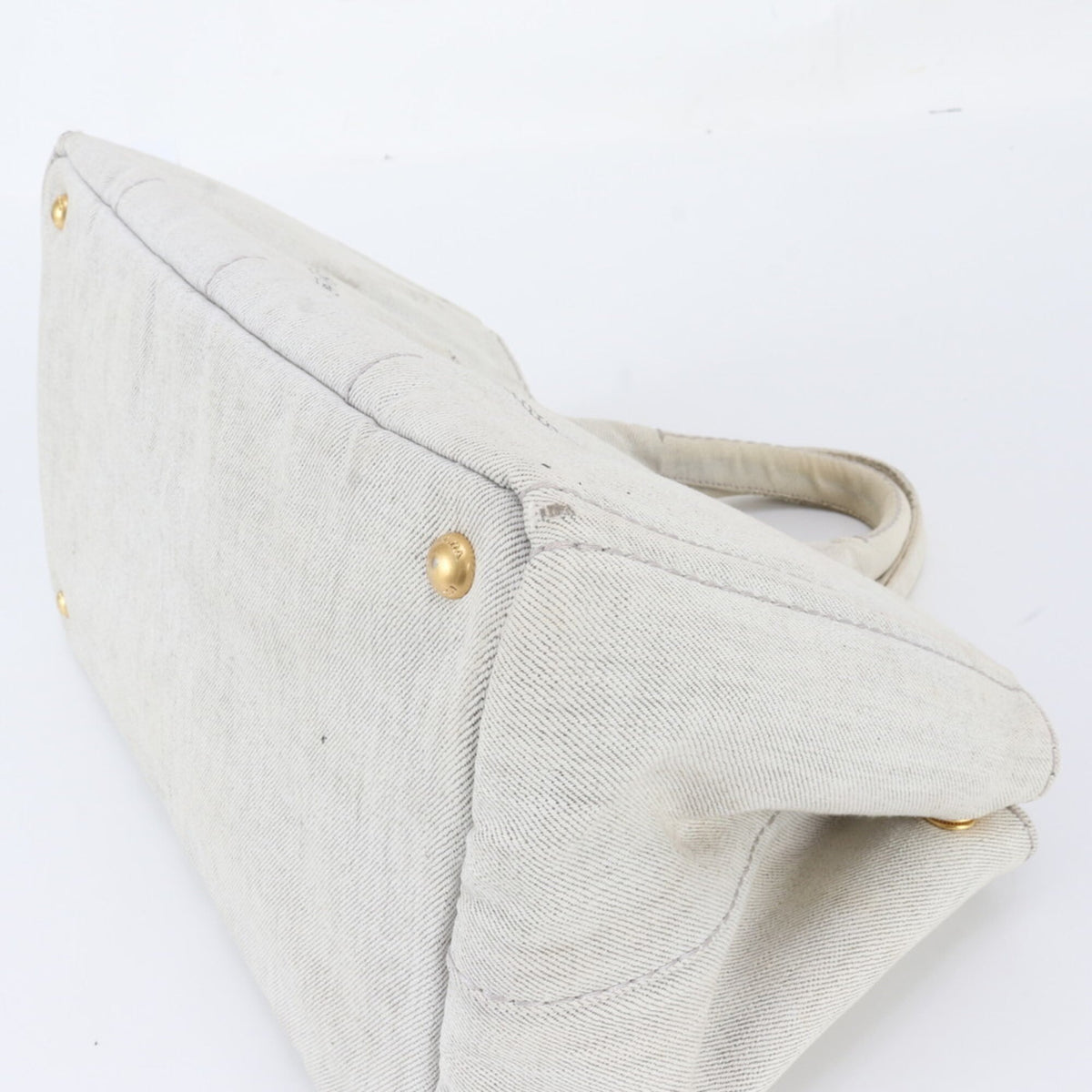 Prada Ivory Handbag Shoulder Bag Tote Bag (Pre-Owned)