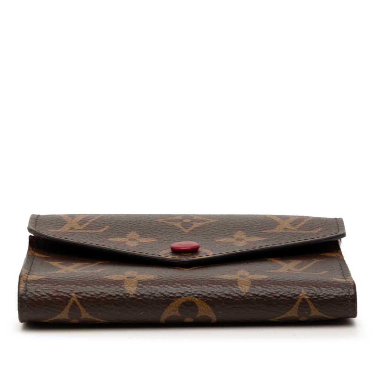 Louis Vuitton Brown Fuchsia Pvc Leather Wallet (Tri-Fold) (Pre-Owned)