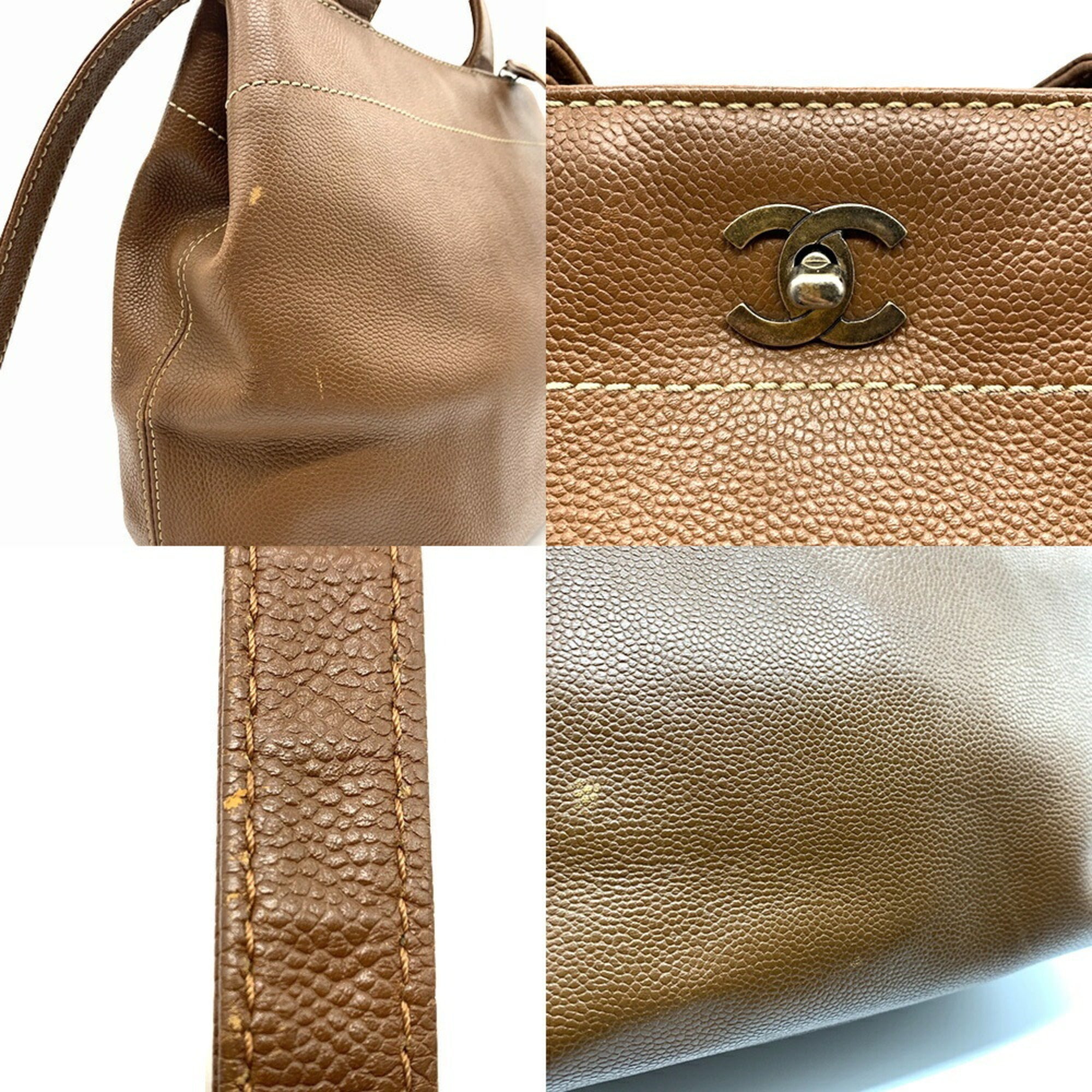 Chanel Grained Calfskin Handbag Tote Bag (Pre-Owned)