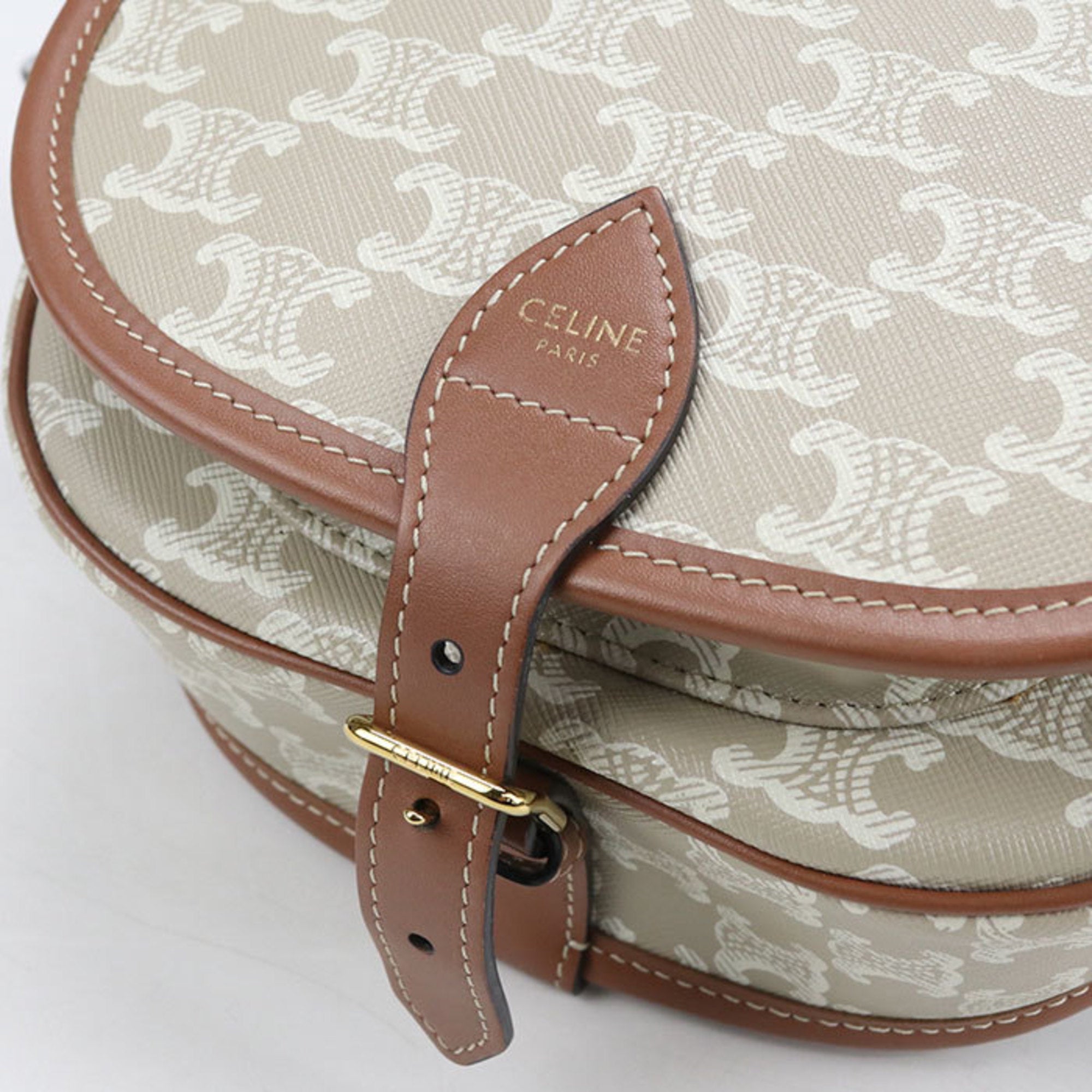 Celine Beige Pvc Leather Shoulder Bag (Pre-Owned)