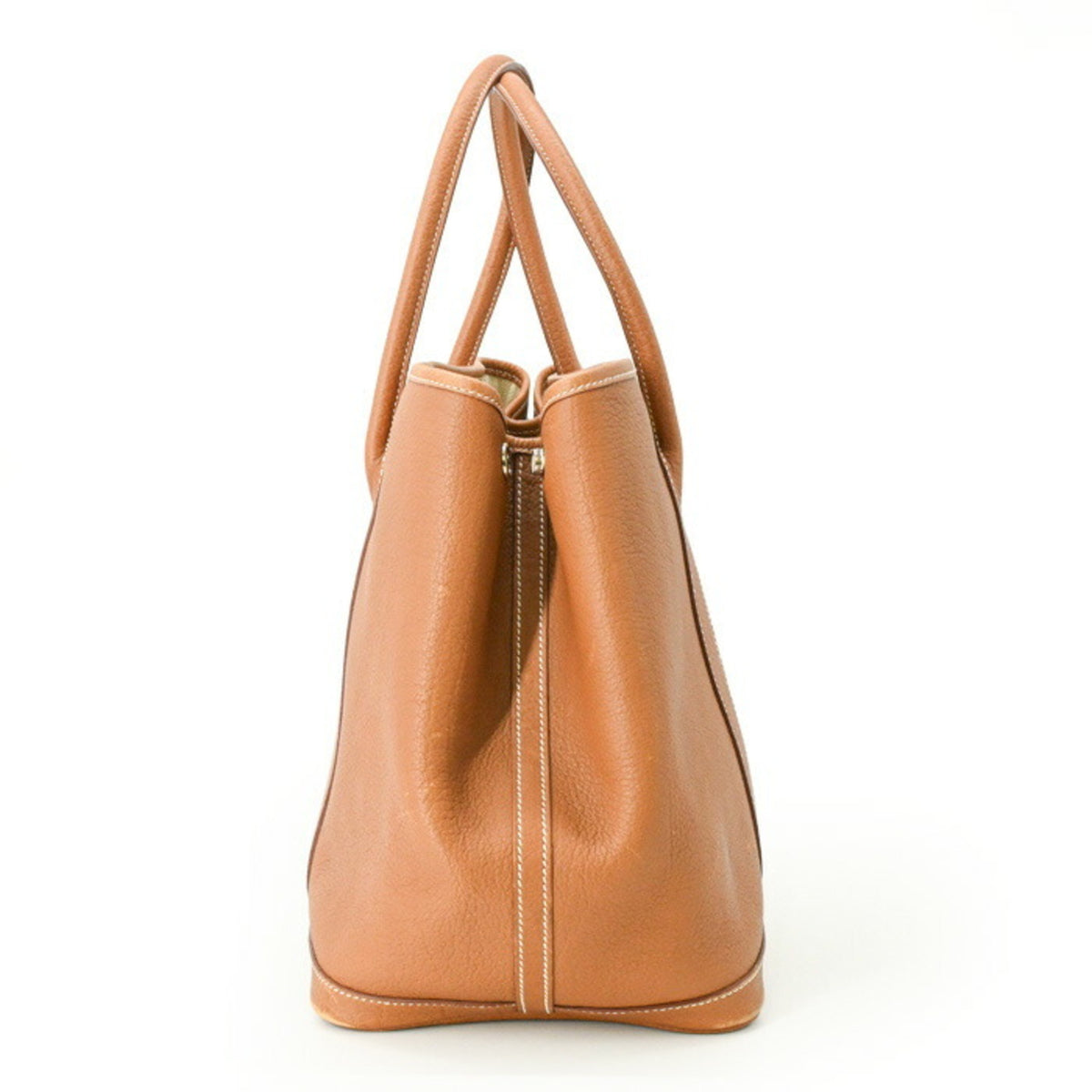Hermes Brown Gold Negonda Leather Handbag Tote Bag (Pre-Owned)