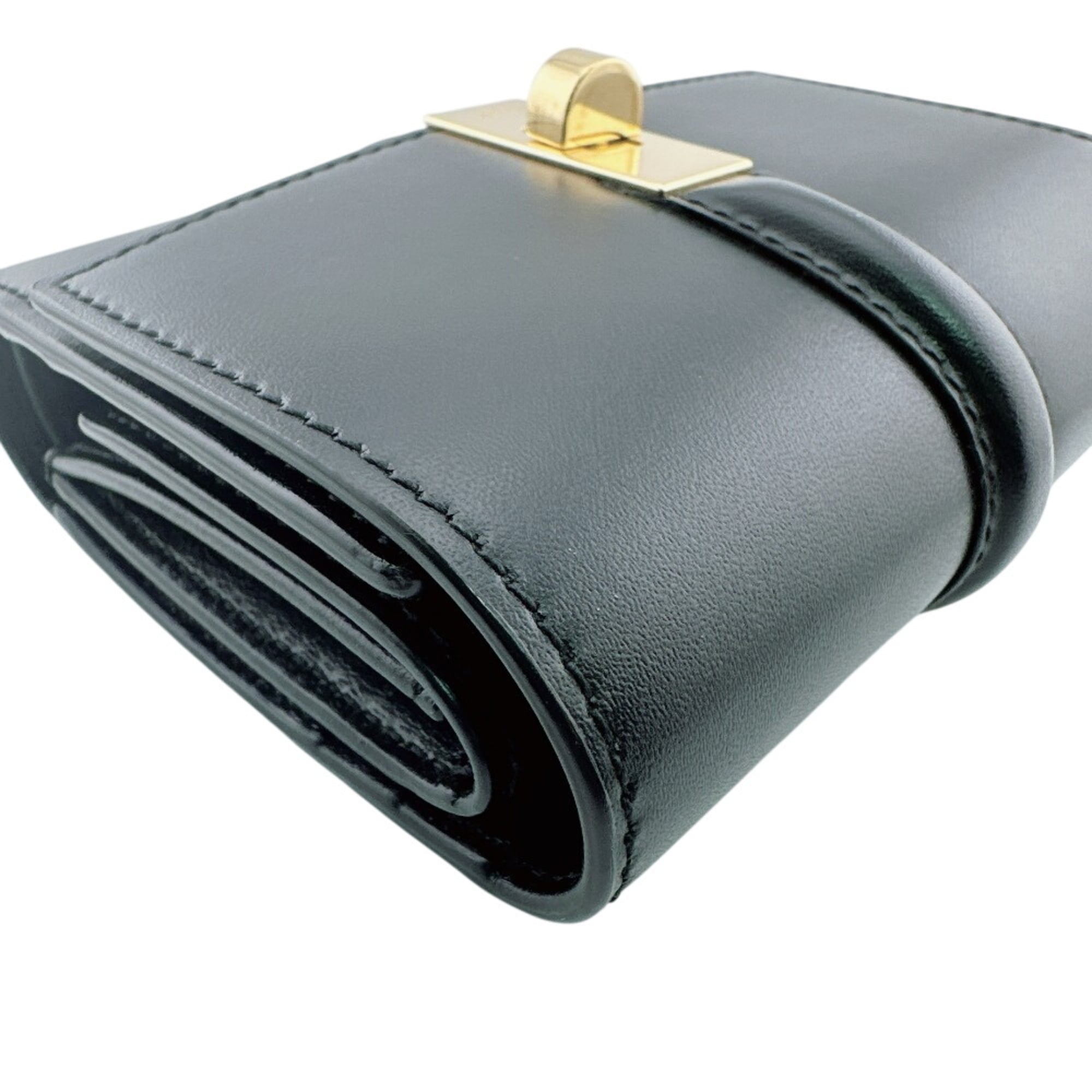 Celine Black Leather Wallet (Tri-Fold) (Pre-Owned)