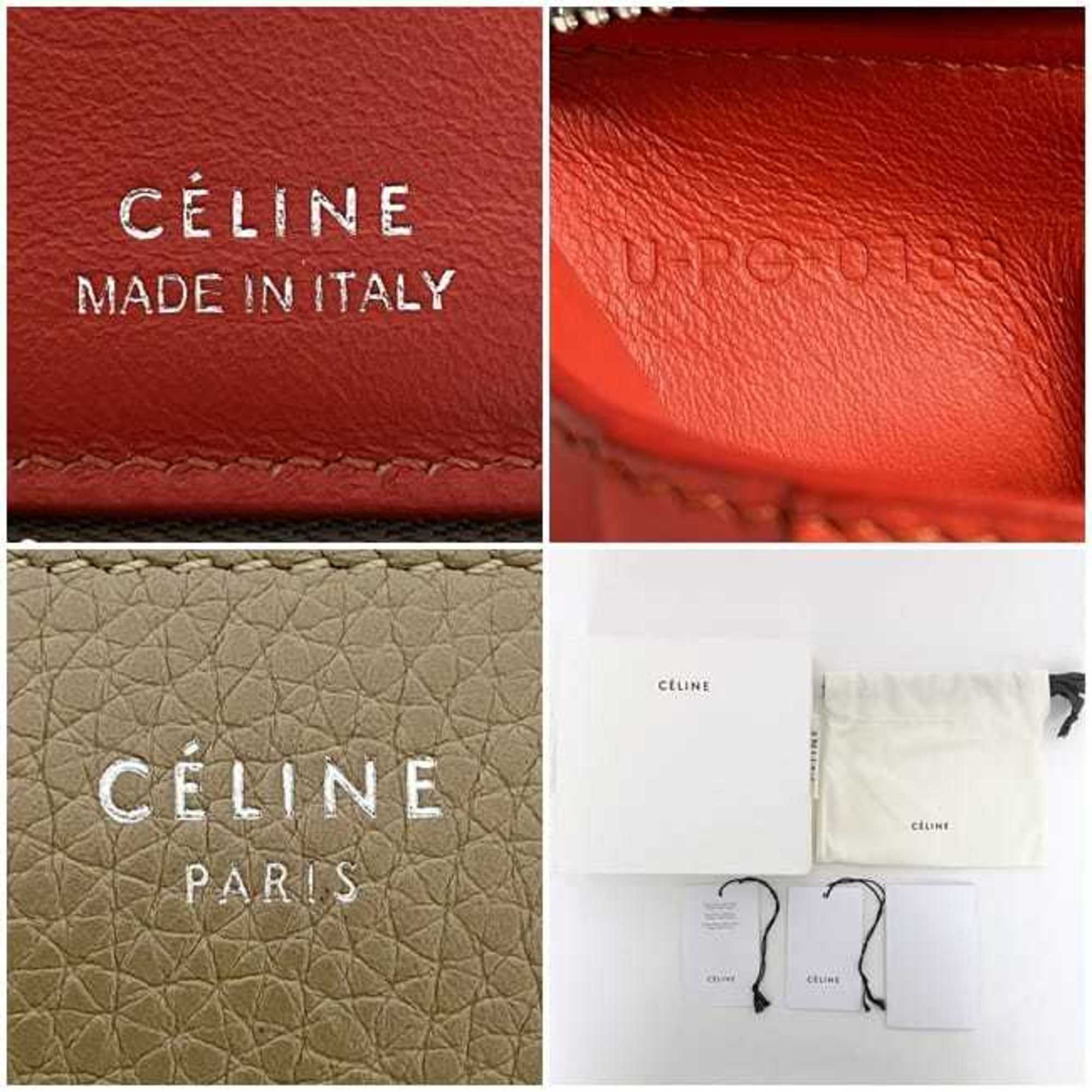 Celine Beige Leather Wallet (Bi-Fold) (Pre-Owned)