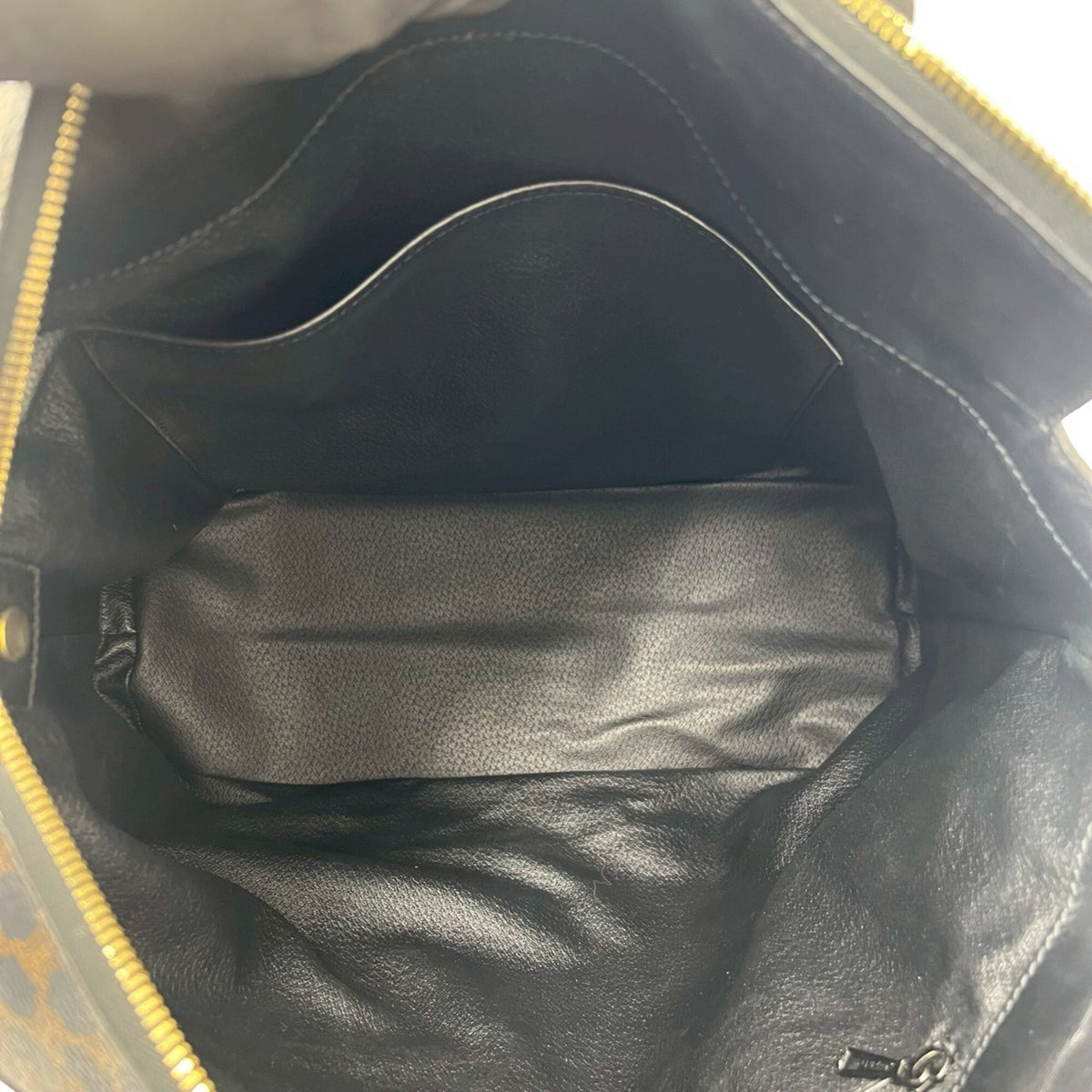 Celine Black Brown Leather Pvc Handbag Tote Bag (Pre-Owned)