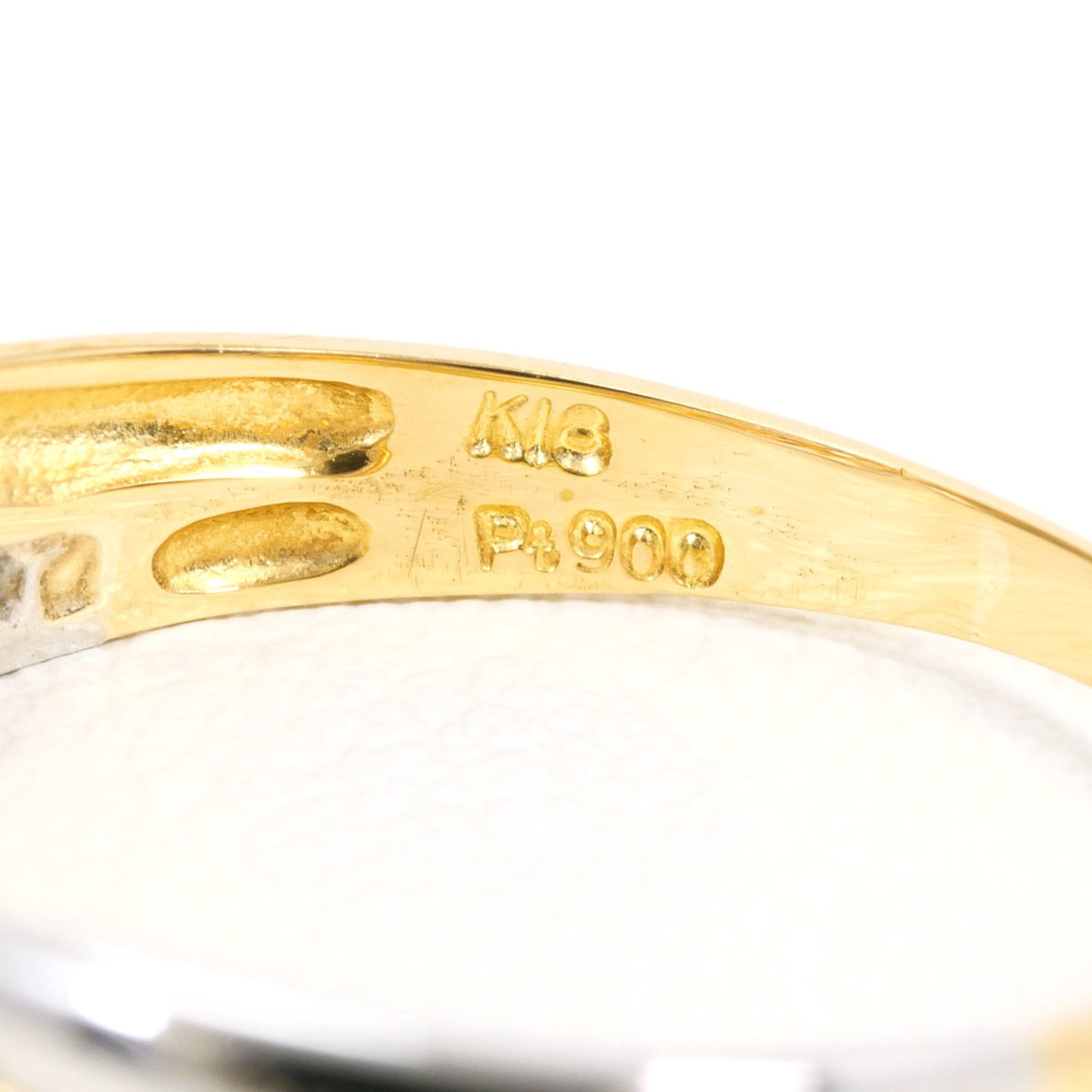 Unbranded Platinum Yellow Gold Yellow Gold (18K) Platinum 900 Band Ring (Pre-Owned)