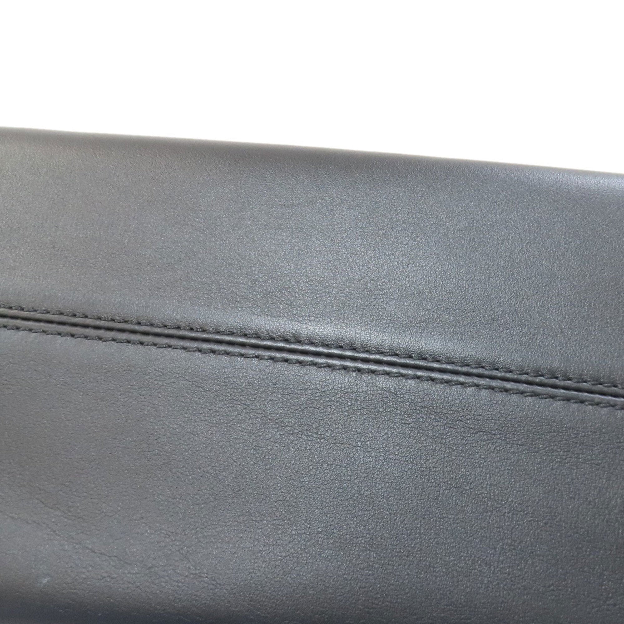 Fendi Black Brown Leather Handbag (Pre-Owned)