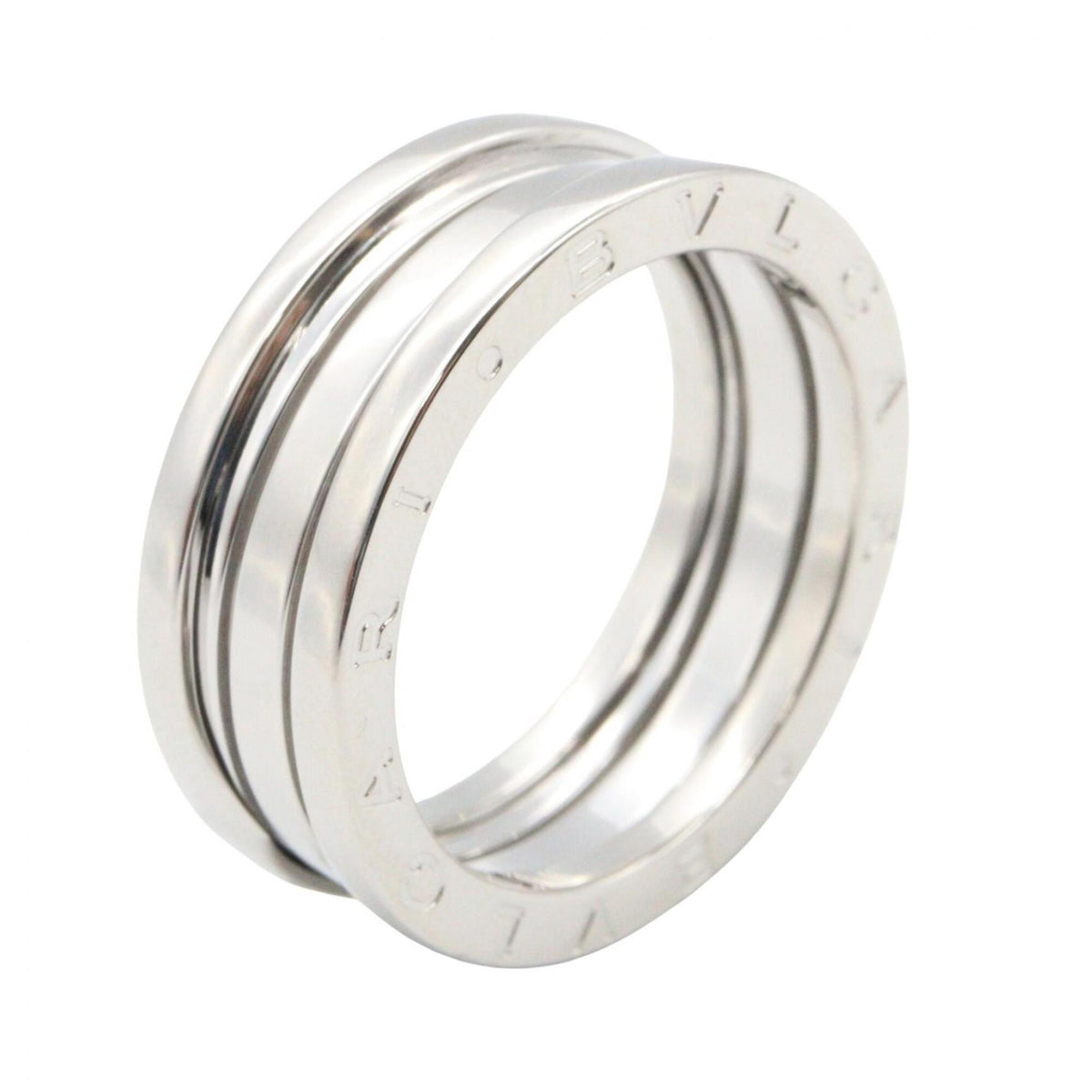 Bvlgari Silver White Gold (18K) Band Ring (Pre-Owned)